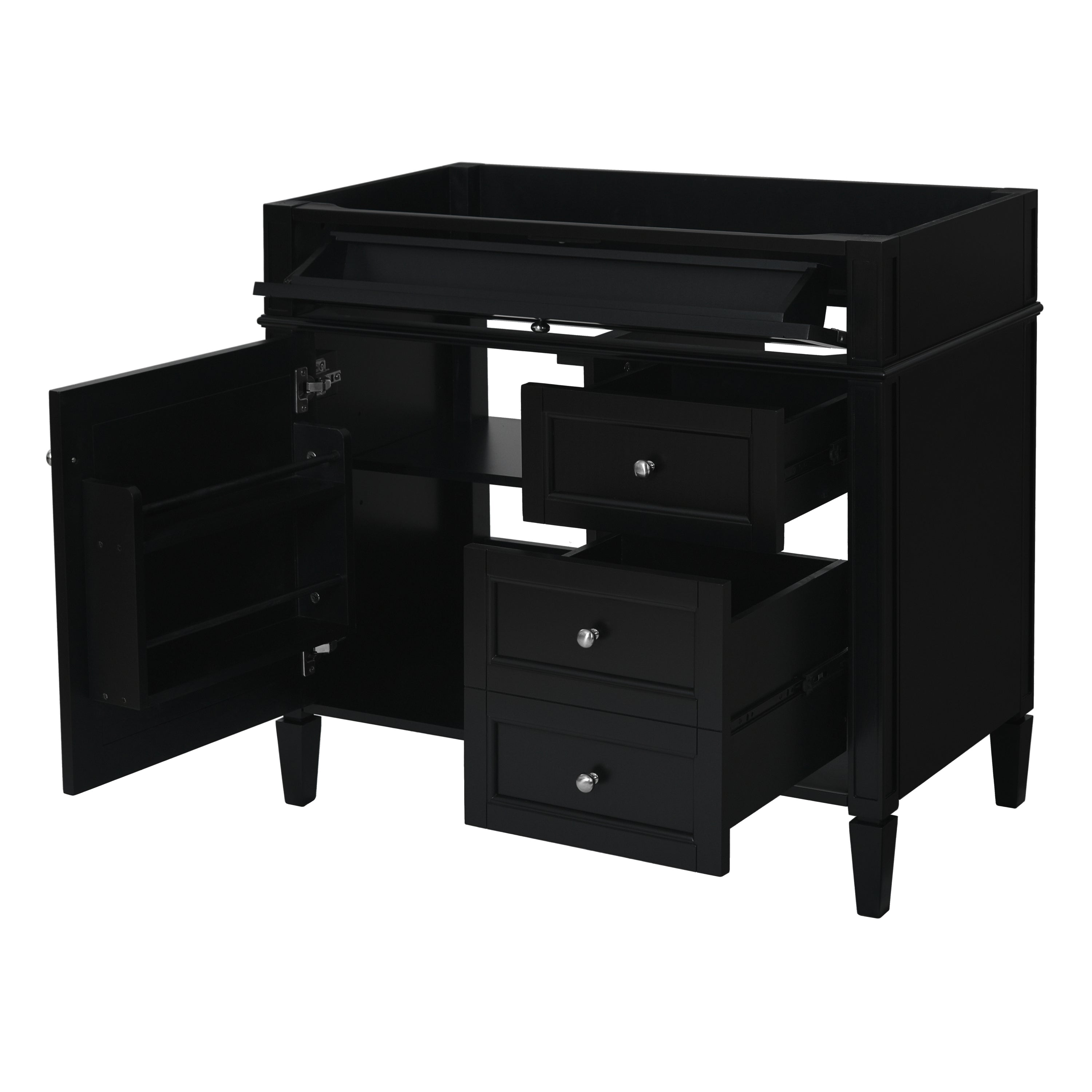 36" Modern Bathroom Vanity with Sinkless Top