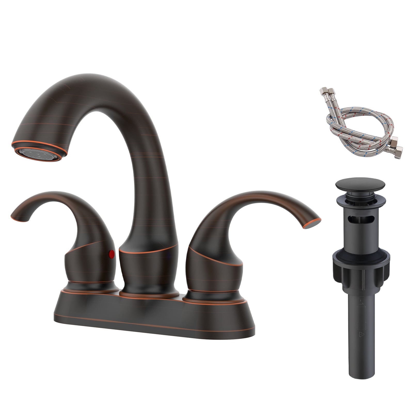 Swan Faucet: Oil Rubbed Bronze, 4" Centerset