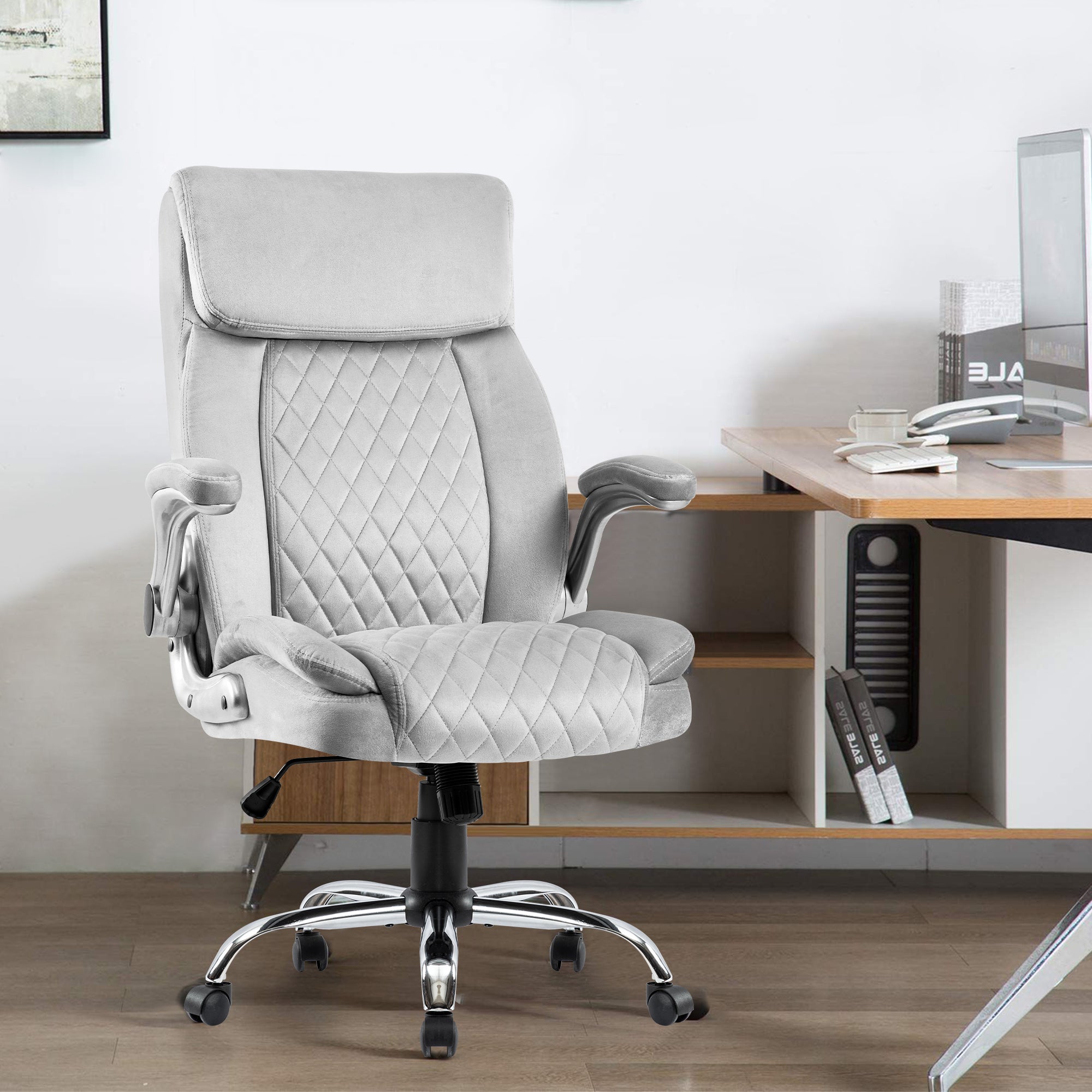 Velvet Swivel Office Chair | Executive Desk Chair