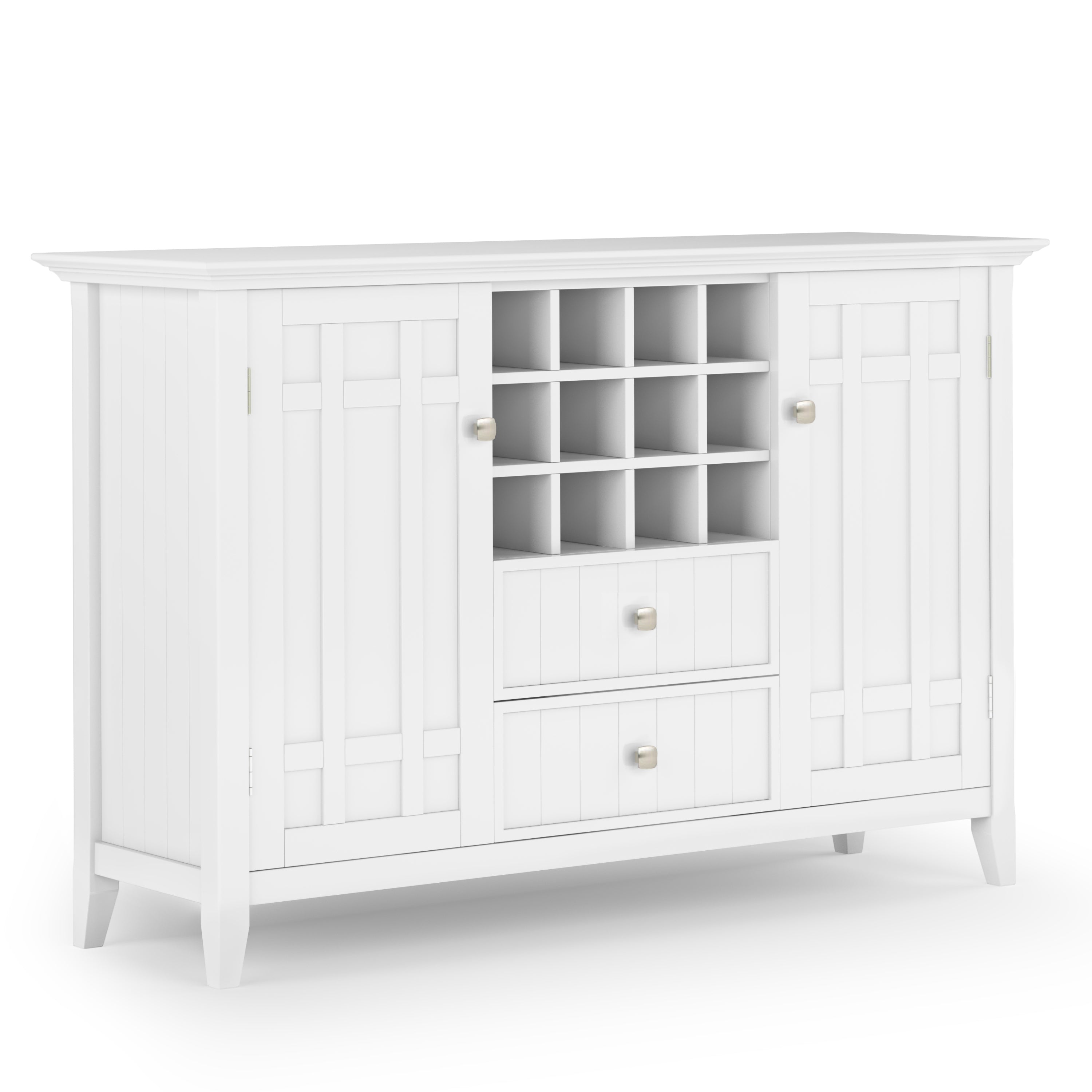 Bedford White Sideboard Buffet & Wine Rack