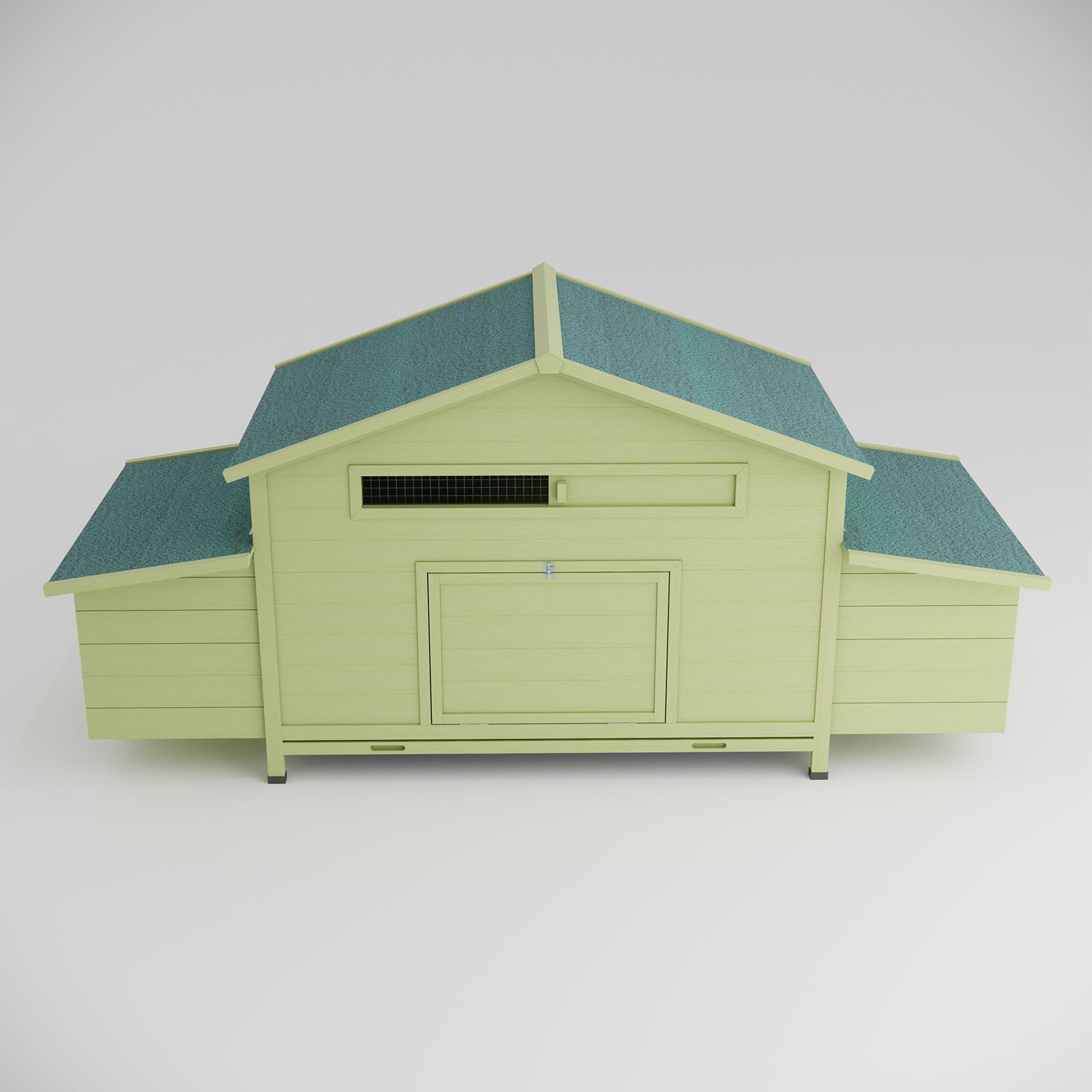 Large Wooden Chicken Coop: 11.12 ft² Hen House