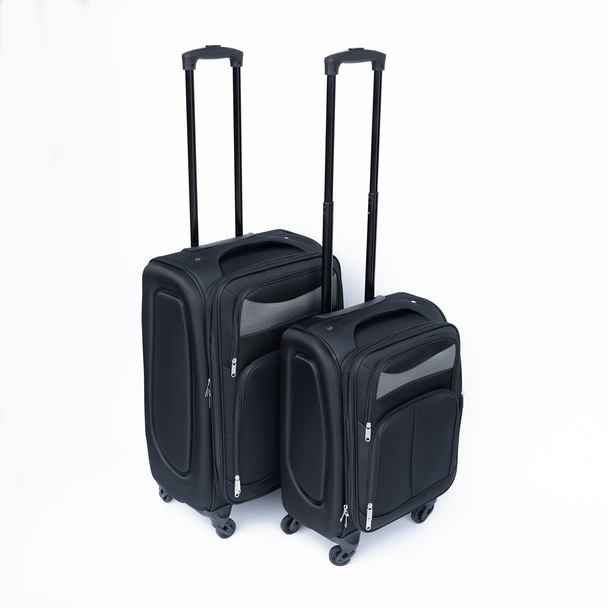 Black Oxford Cloth Suitcase (No Lock)