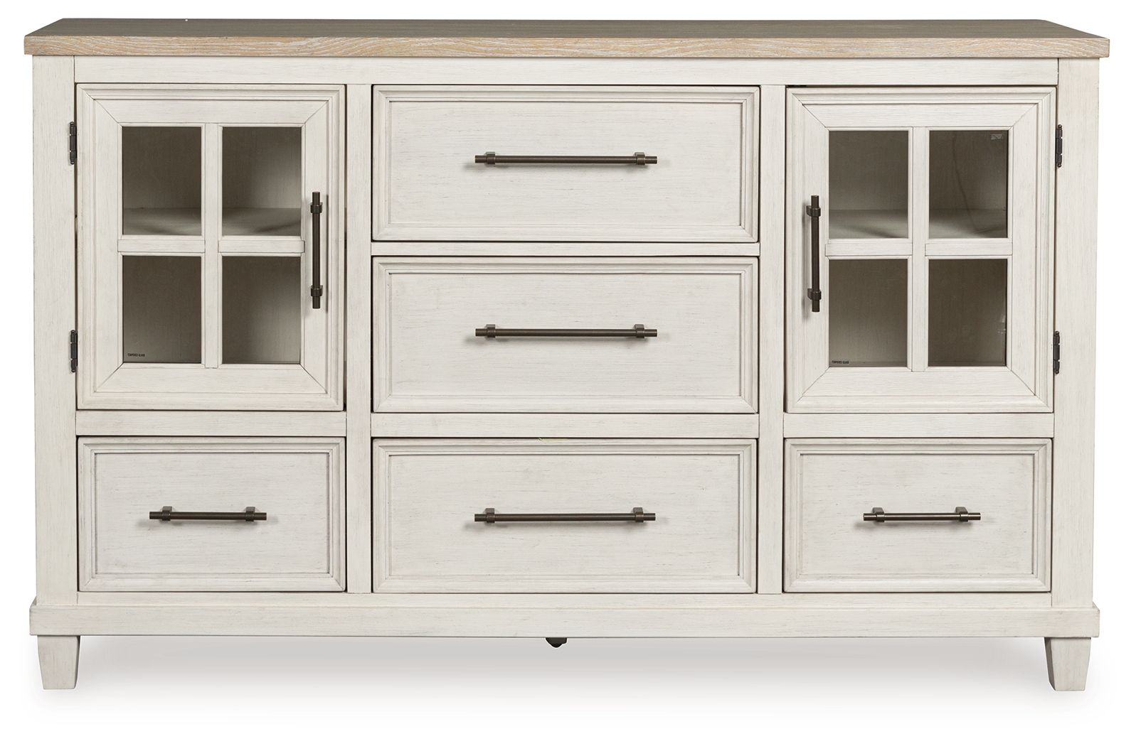 Shaybrock - Dresser - Antique White / Brown