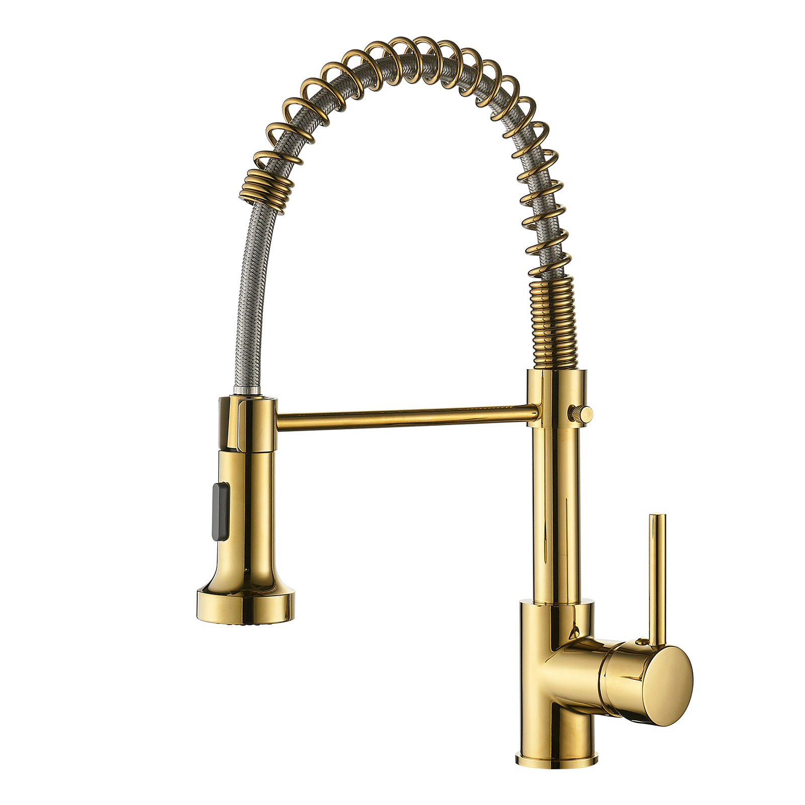 Pull-Down Kitchen Faucet: Single Handle, Commercial Style