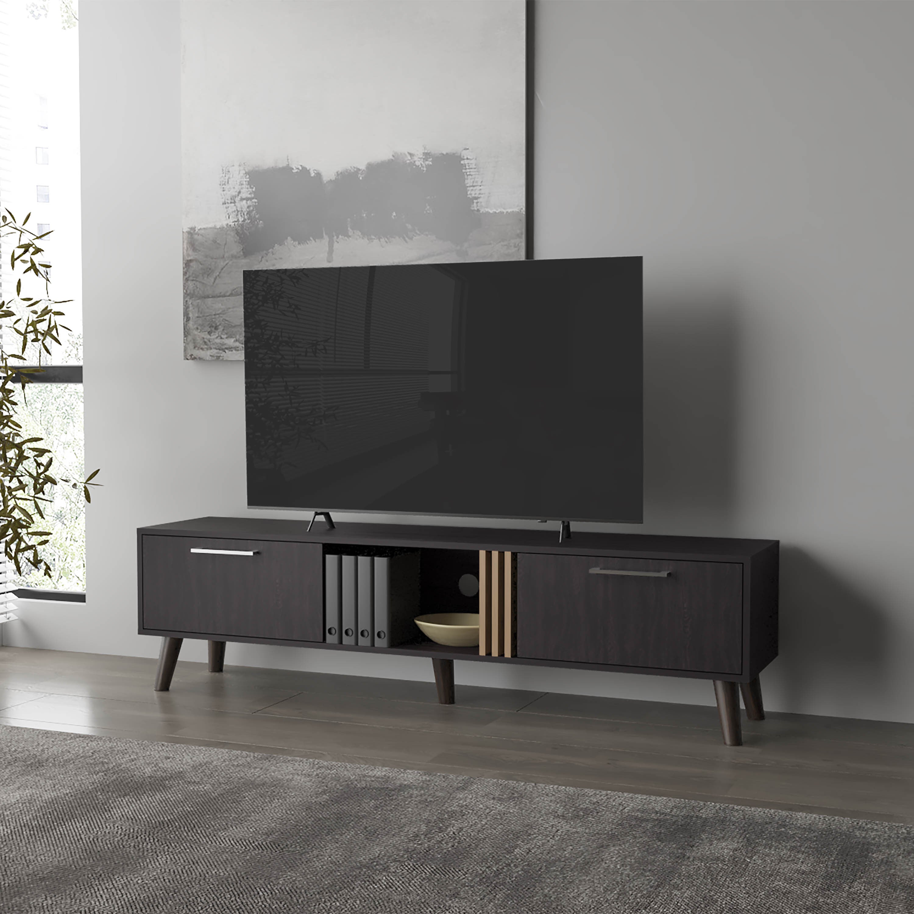 Dragon TV Stand, 2 Doors & O