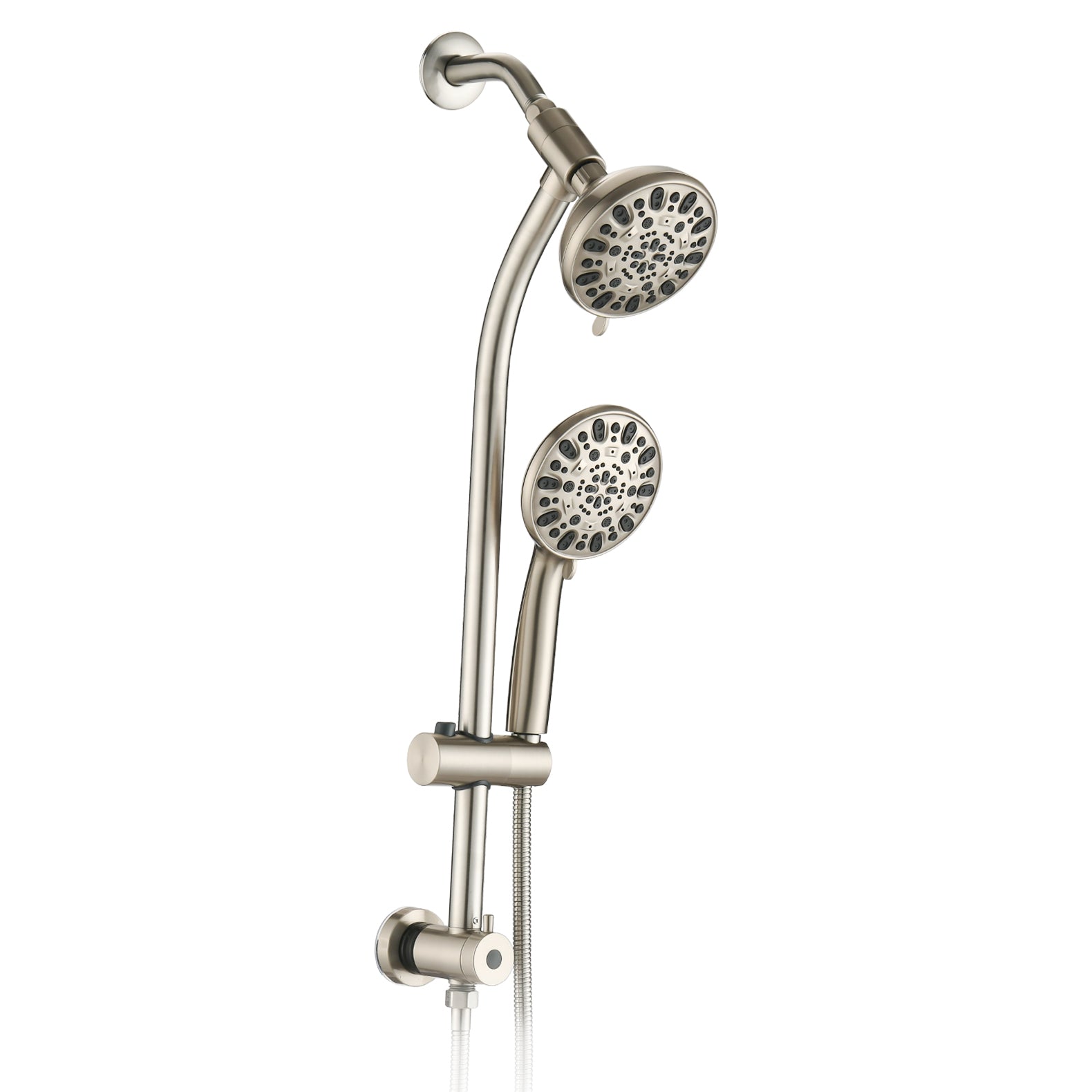 7-Setting Stainless Steel Dual Shower Head System