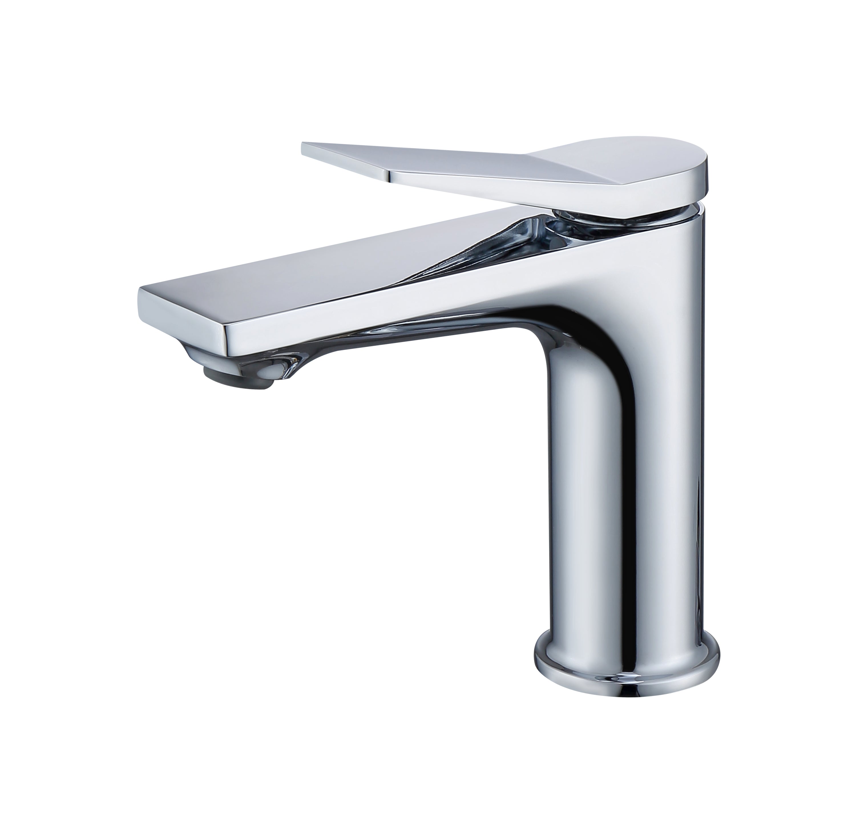 Chrome Bathroom Faucet: Single Hole, 2 Hoses