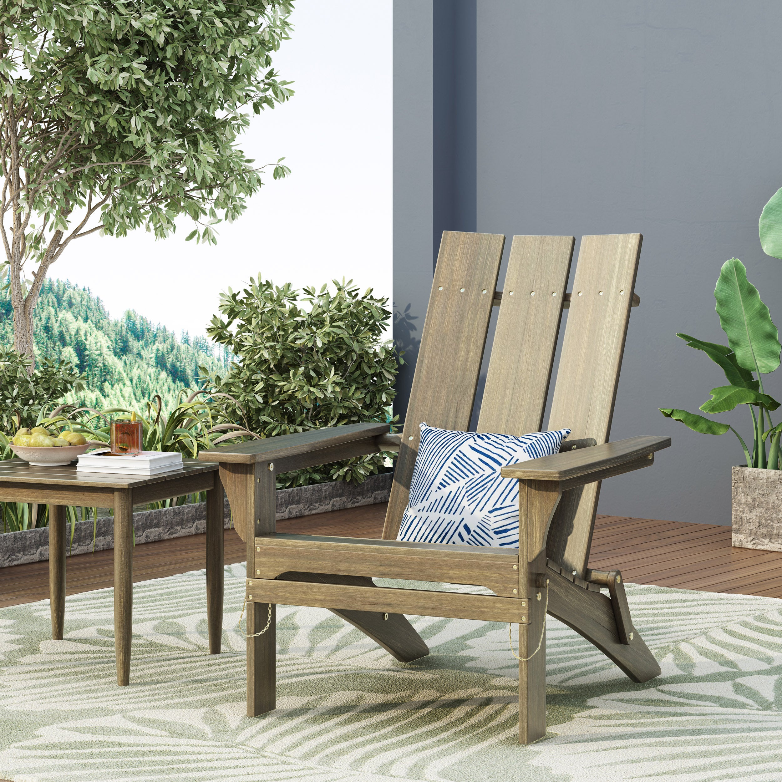 Zuma Foldable Adirondack Chair | Patio Furniture