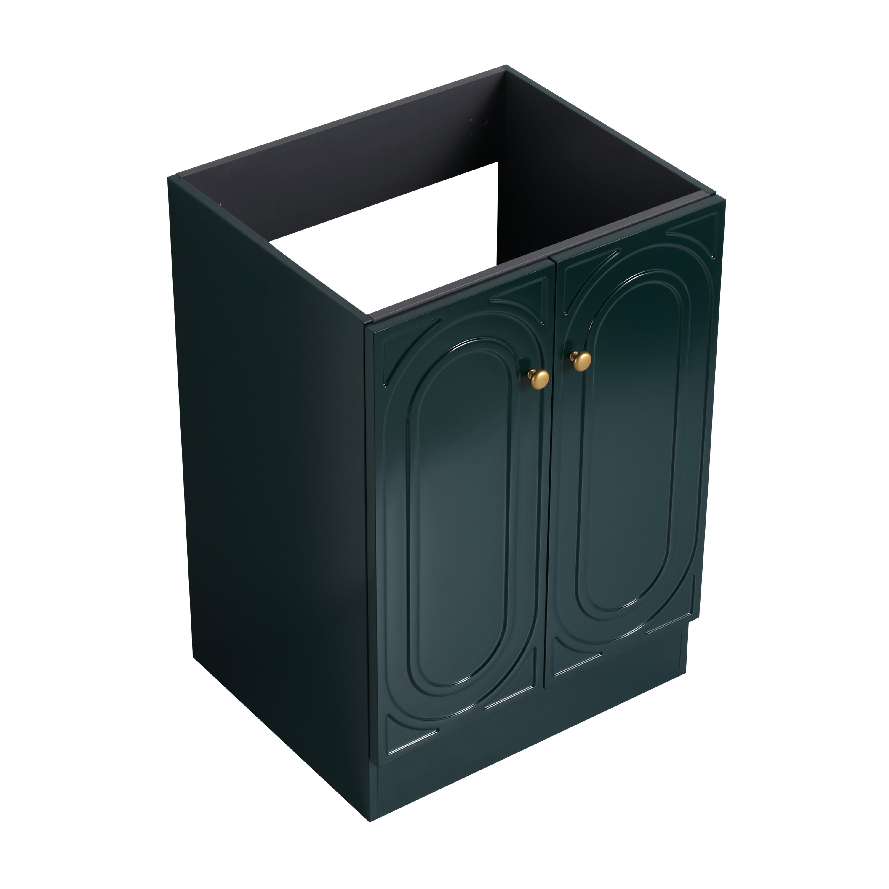 24" Freestanding Bathroom Vanity with 2 Doors (KD)
