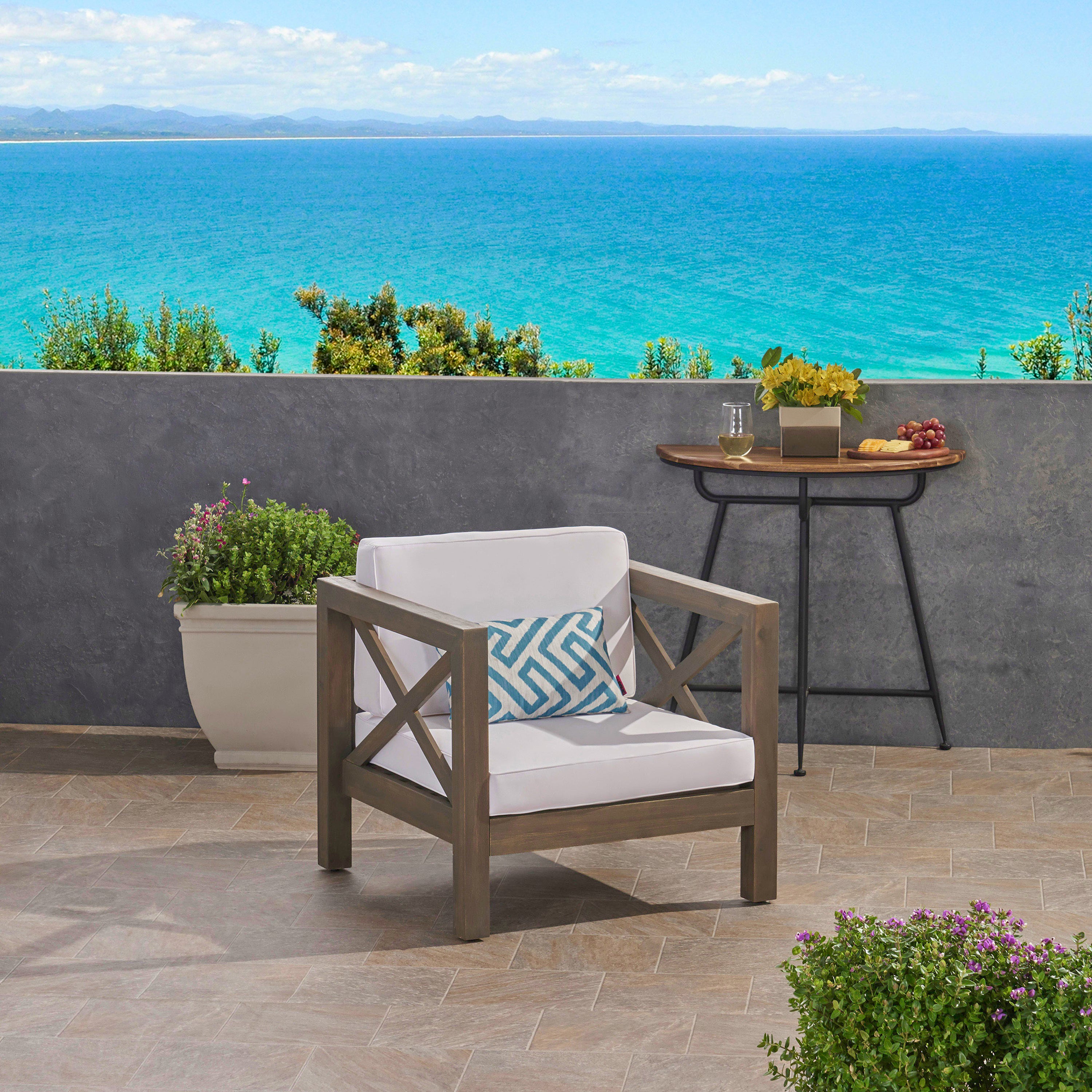 Brava Club Chair: Outdoor Patio Seating, Weather-Resistant