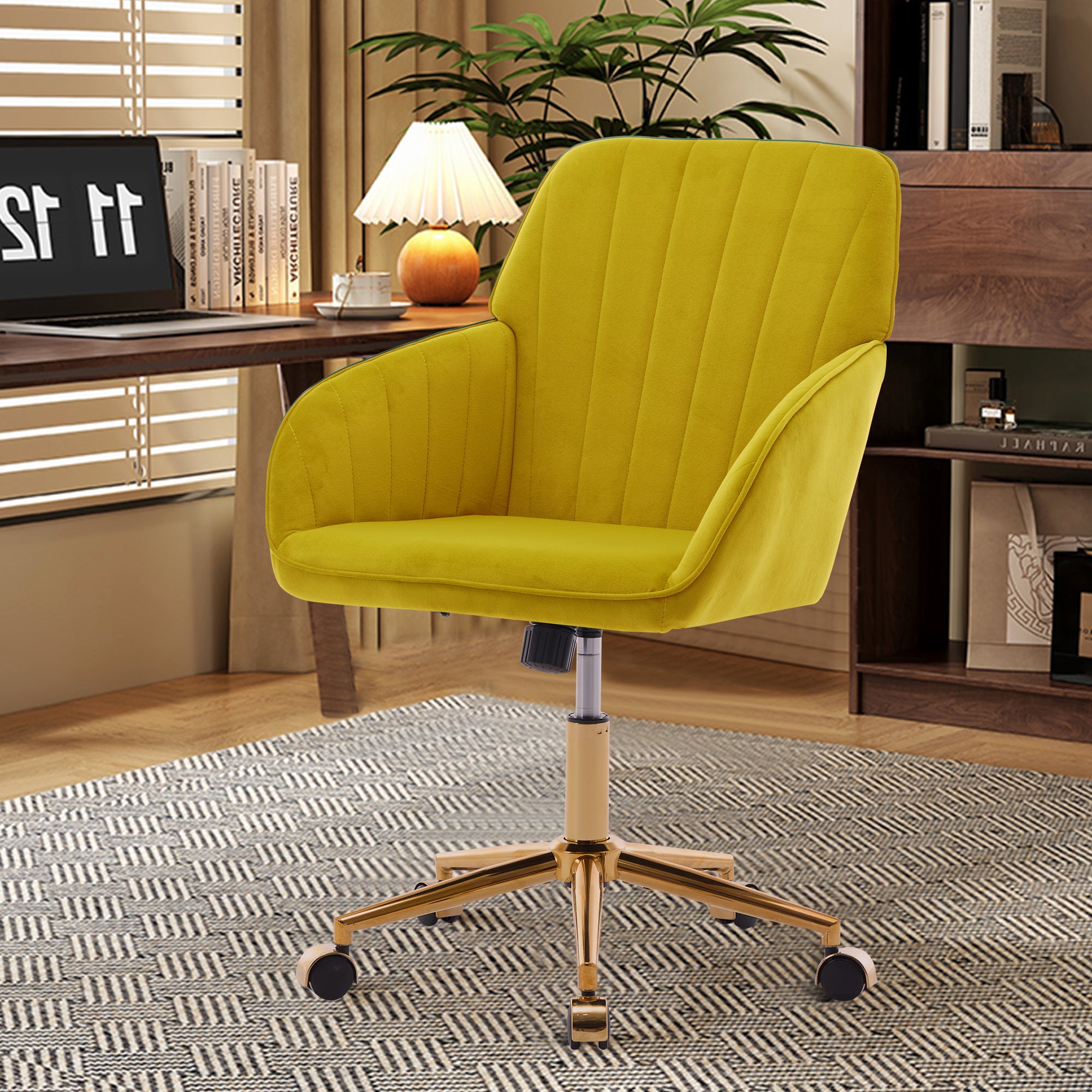 Yellow Office Chair: Ergonomic & Adjustable