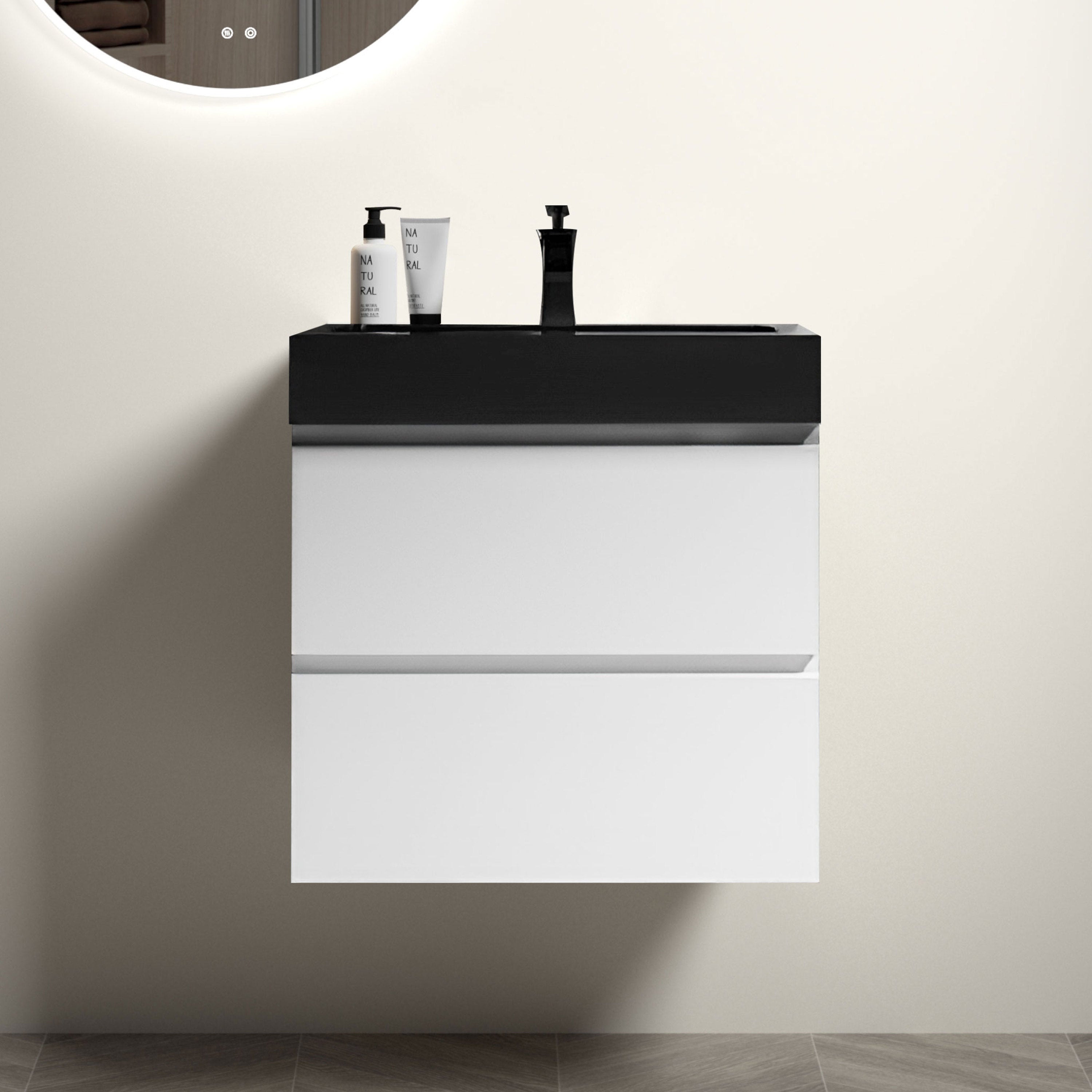 Alice 24" White Floating Bathroom Vanity