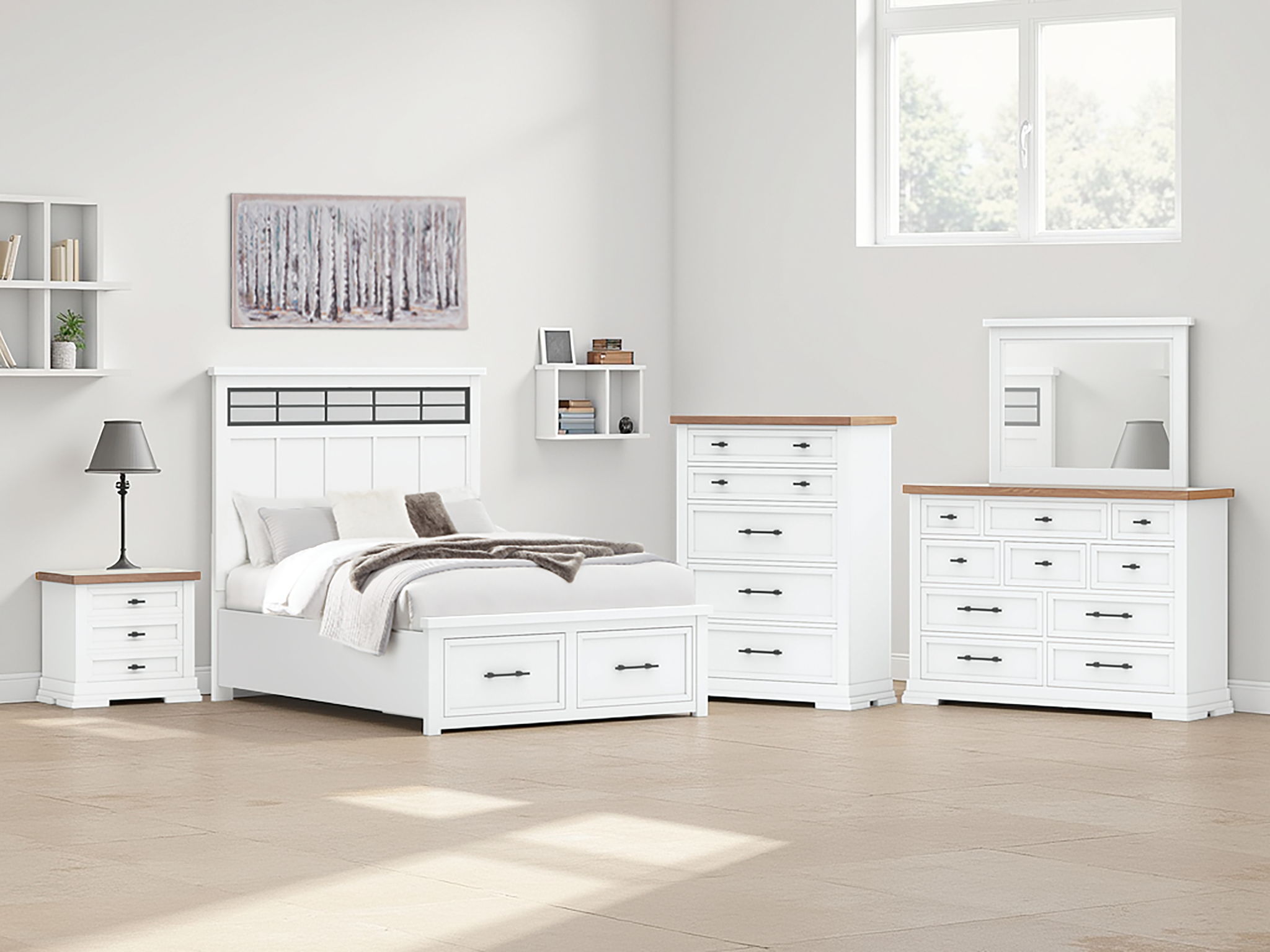 Ashbryn - Panel Storage Bed