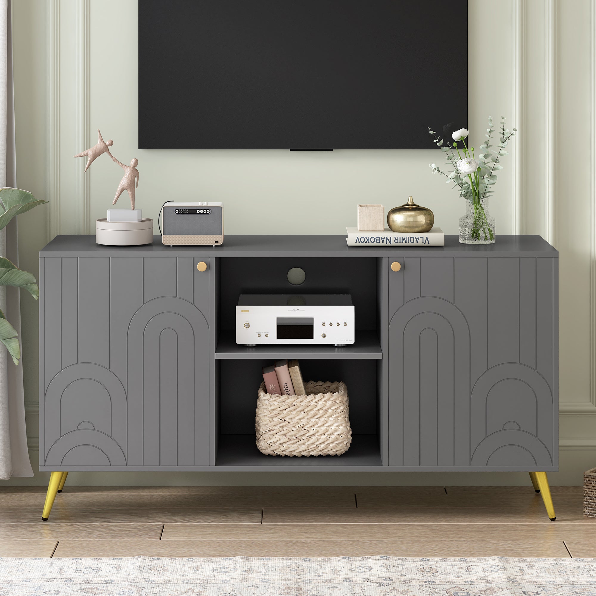 Modern TV Stand for 55" TVs | Media Console