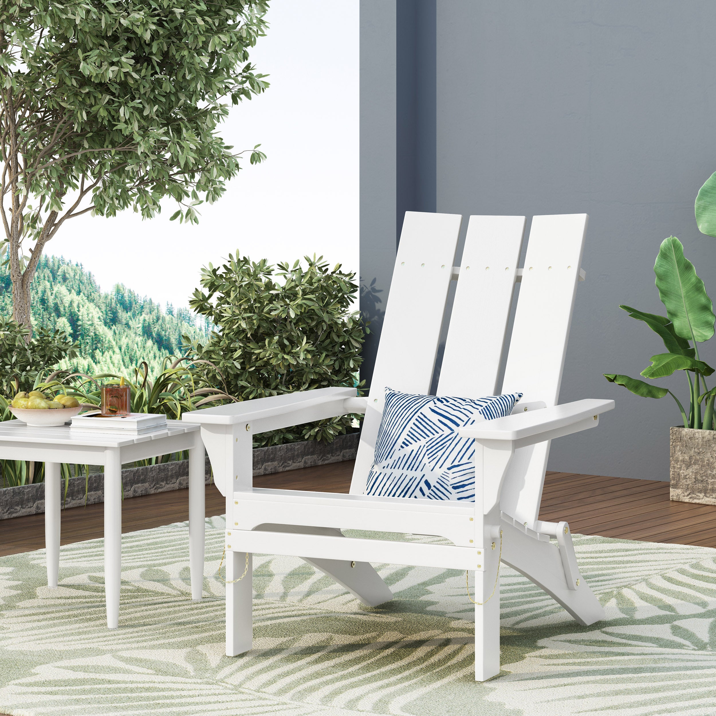 Zuma Foldable Adirondack Chair | Outdoor Patio Furniture