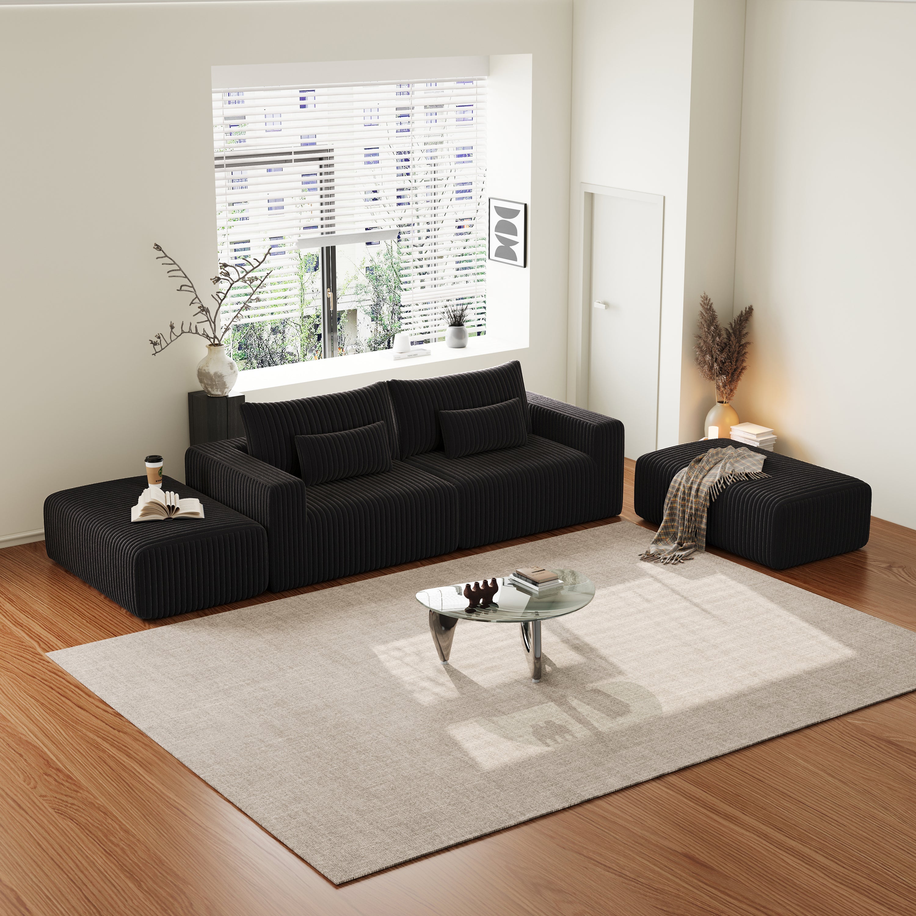 Oversized Sectional Chaise Lounge: Plush & Ready