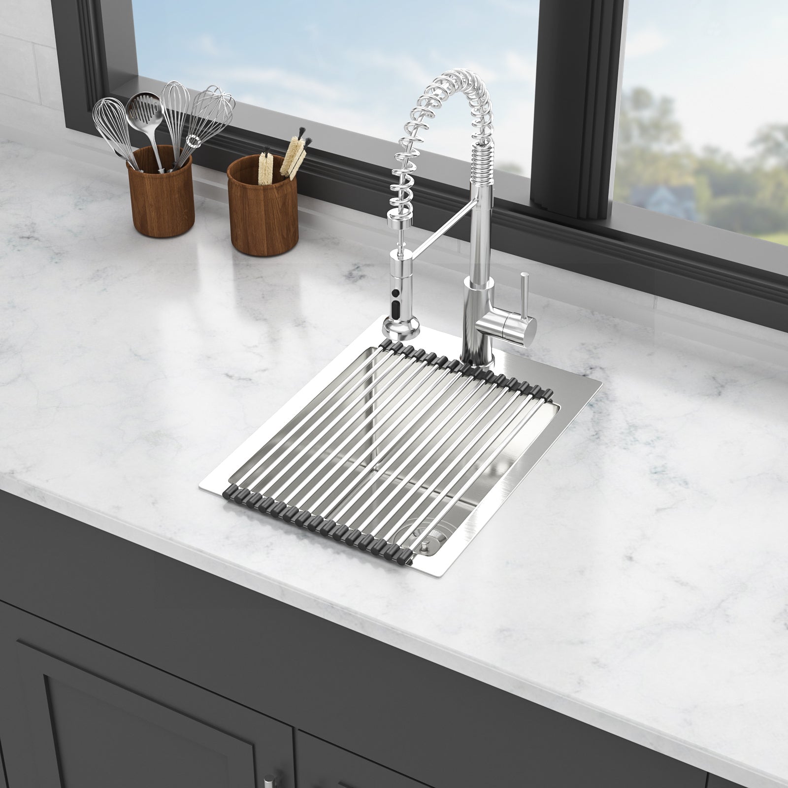 15x20" Stainless Steel Kitchen Sink - Single Bowl
