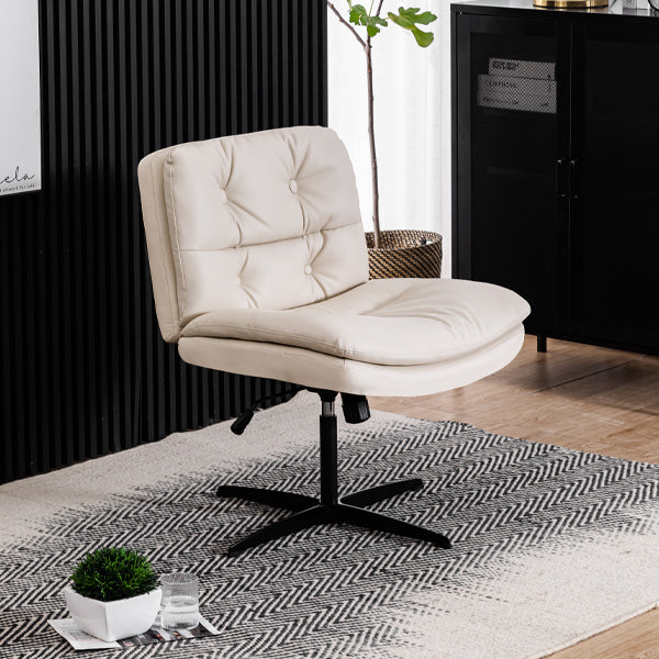 Large Armless Office Chair | Vanity Desk Chair