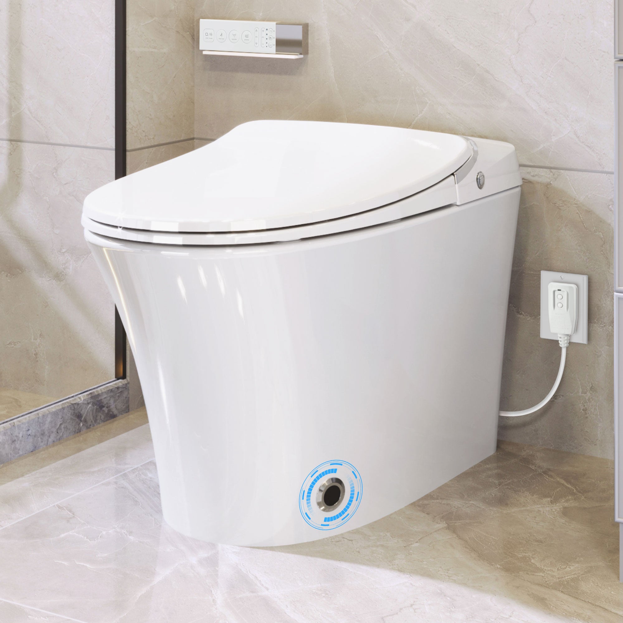 Luxury Smart Toilet: Heated Seat & Bidet