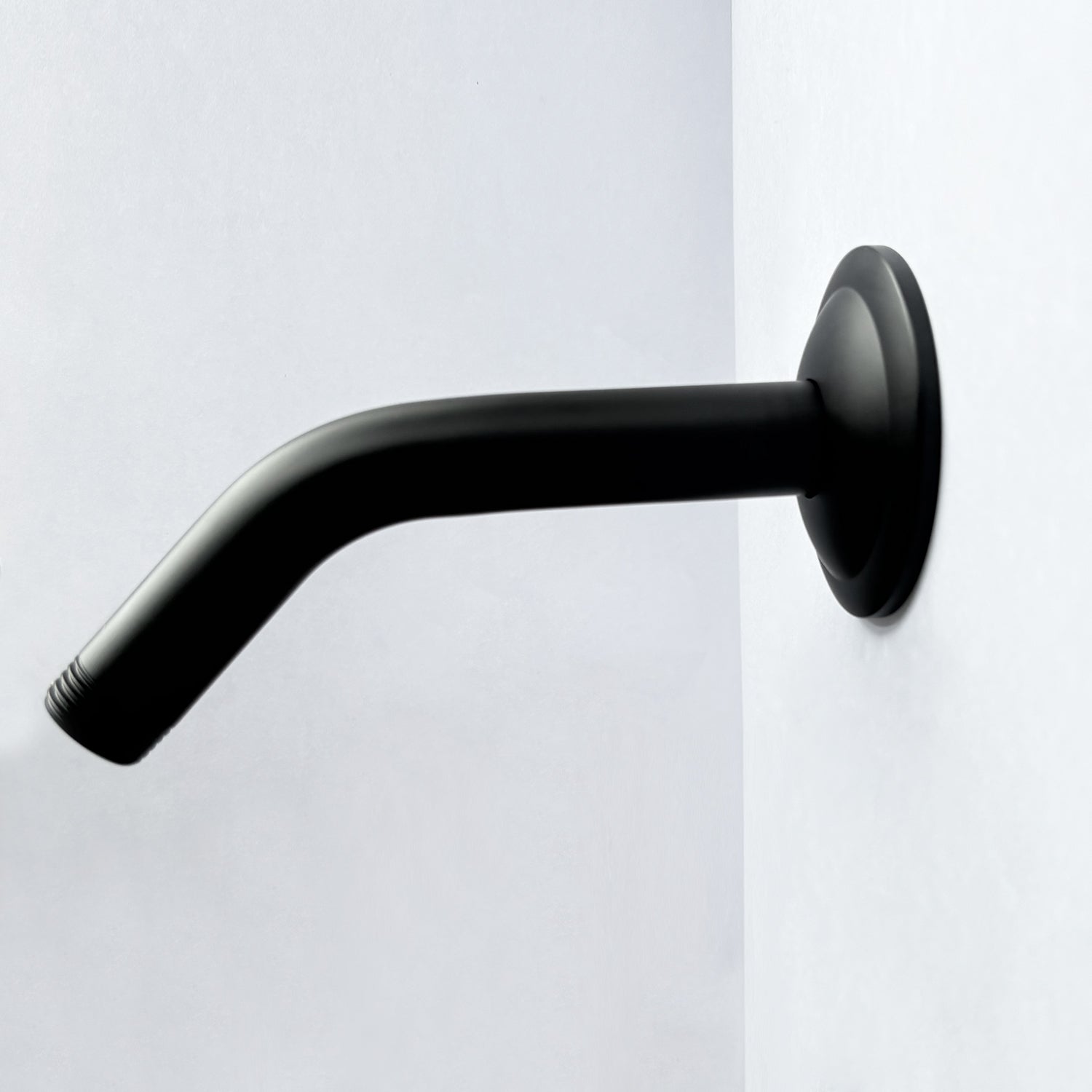Rain Shower Arm: 1/2" NPT, Wall Mount, Flange