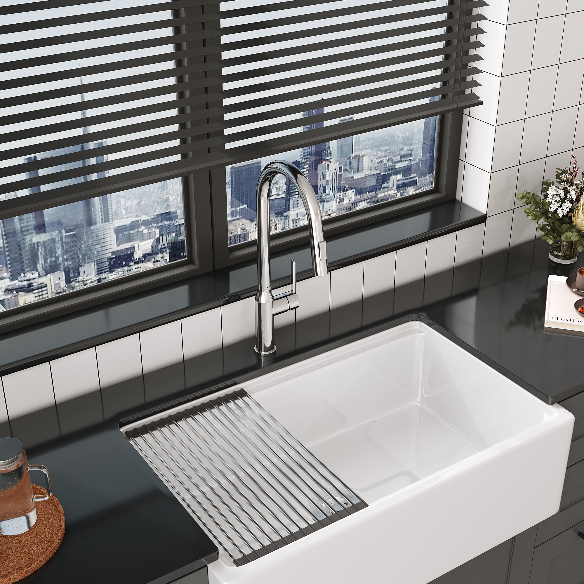 CUPC Certified Pull-Down Kitchen Faucet - Brushed Nickel