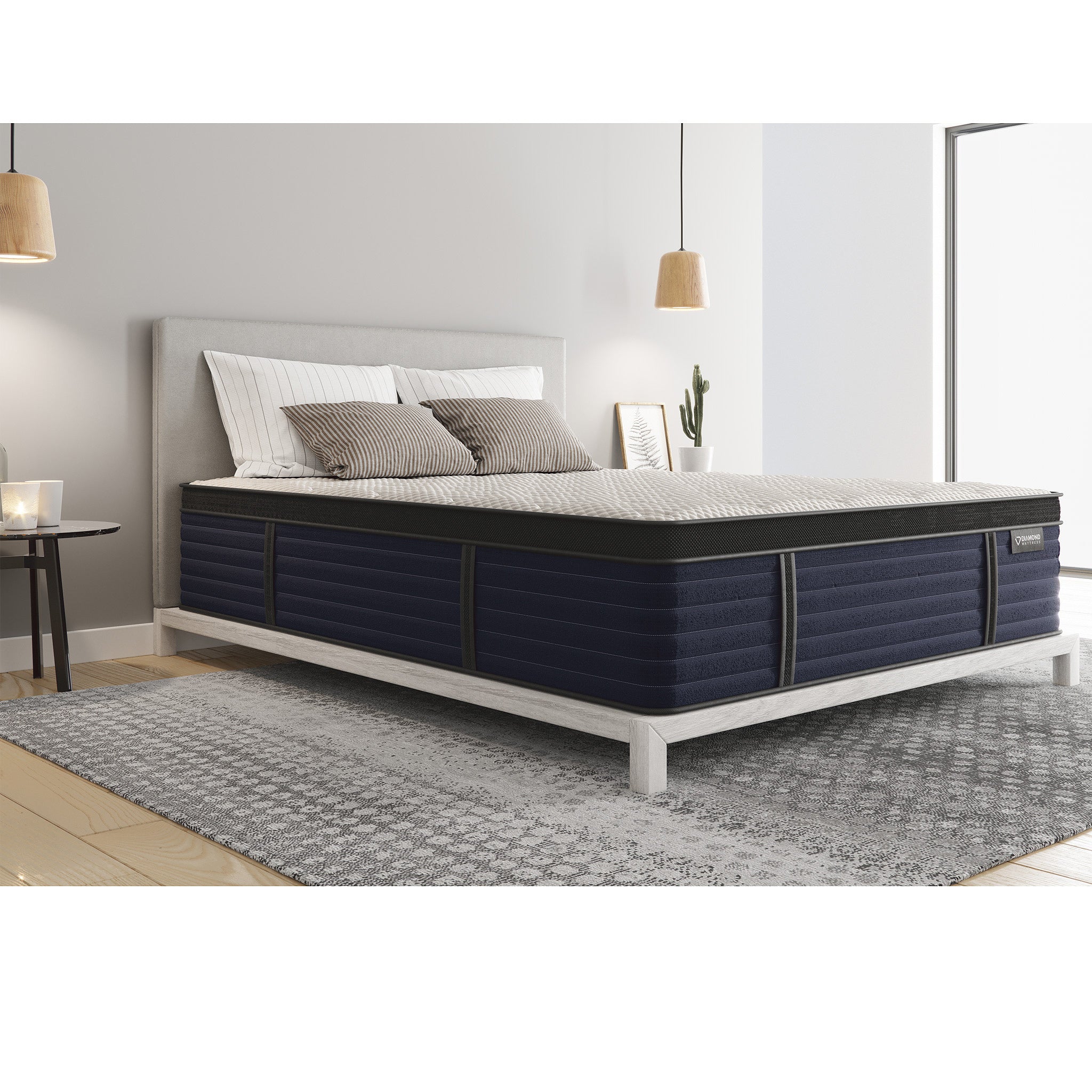 Diamond Hughes Latex Hybrid Mattress: Twin XL