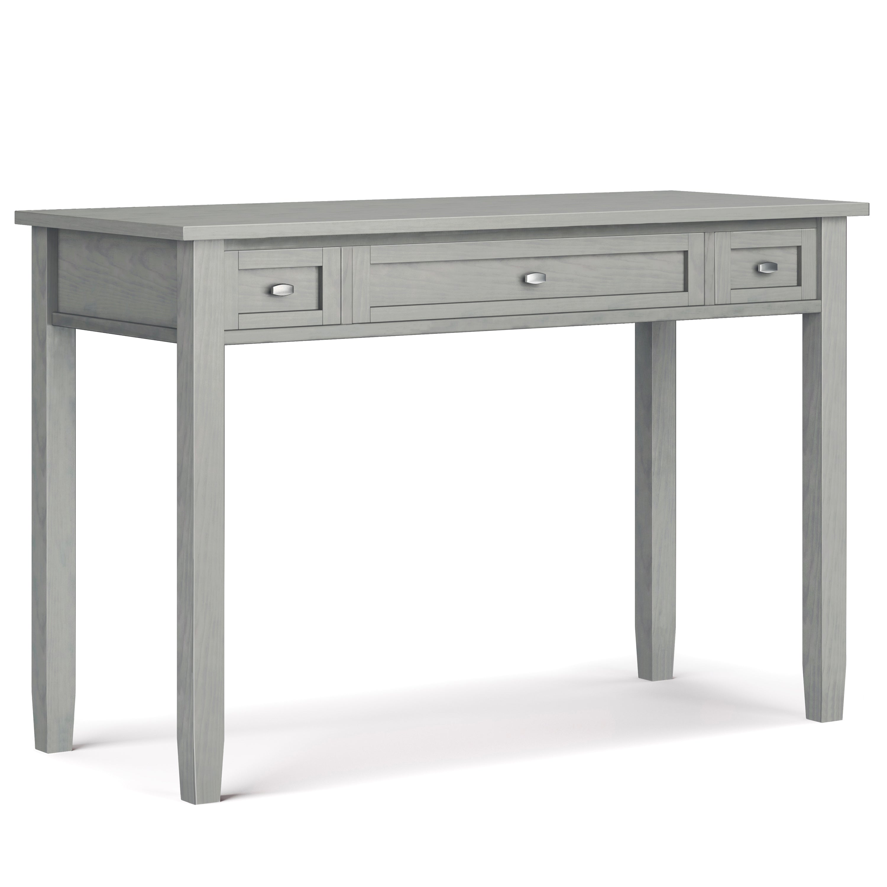 Warm Shaker Desk - Fog Grey | Cozy Workspace