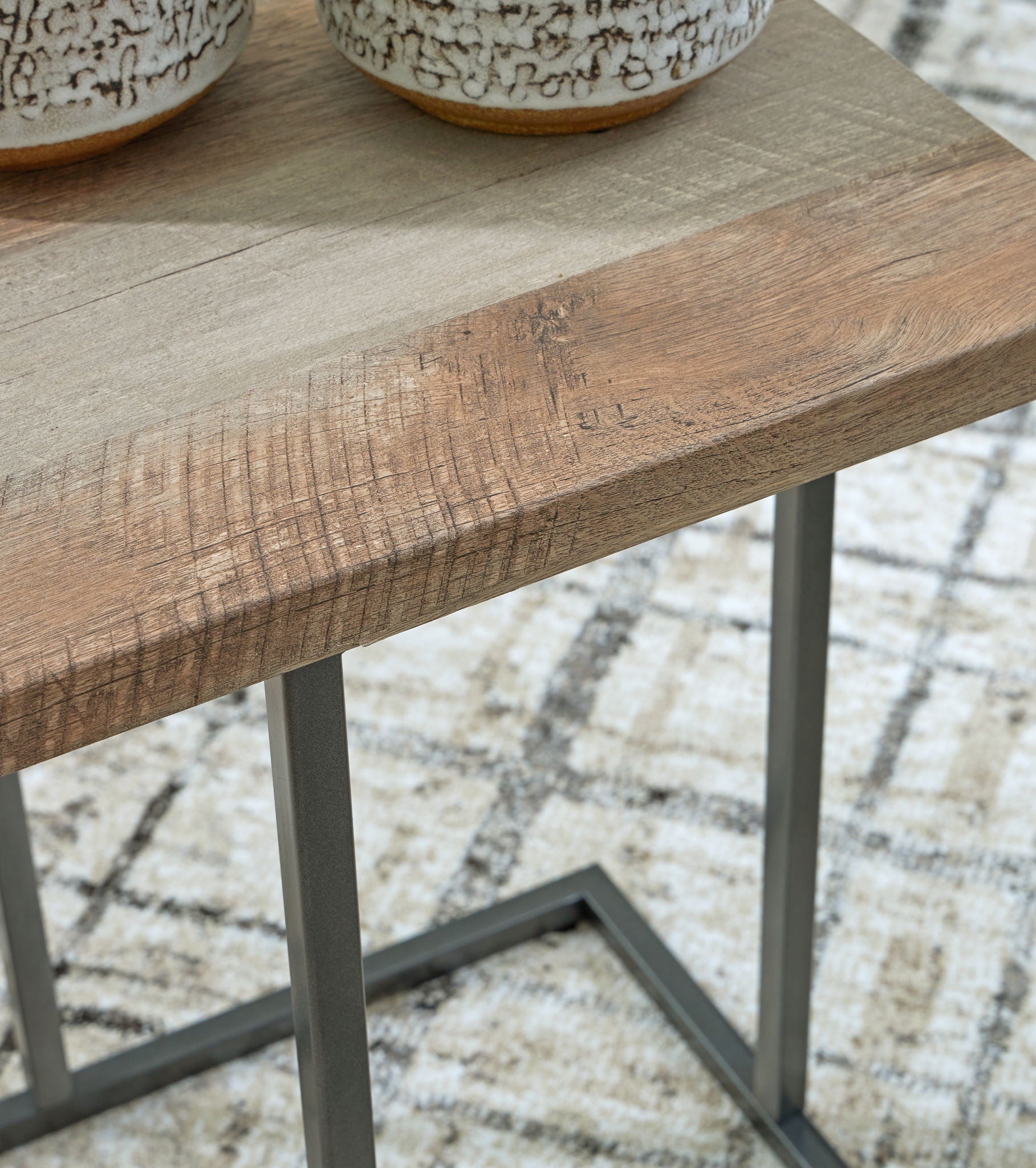 Albreane - Occasional Table Set (Set of 3) - Grayish Brown / Black