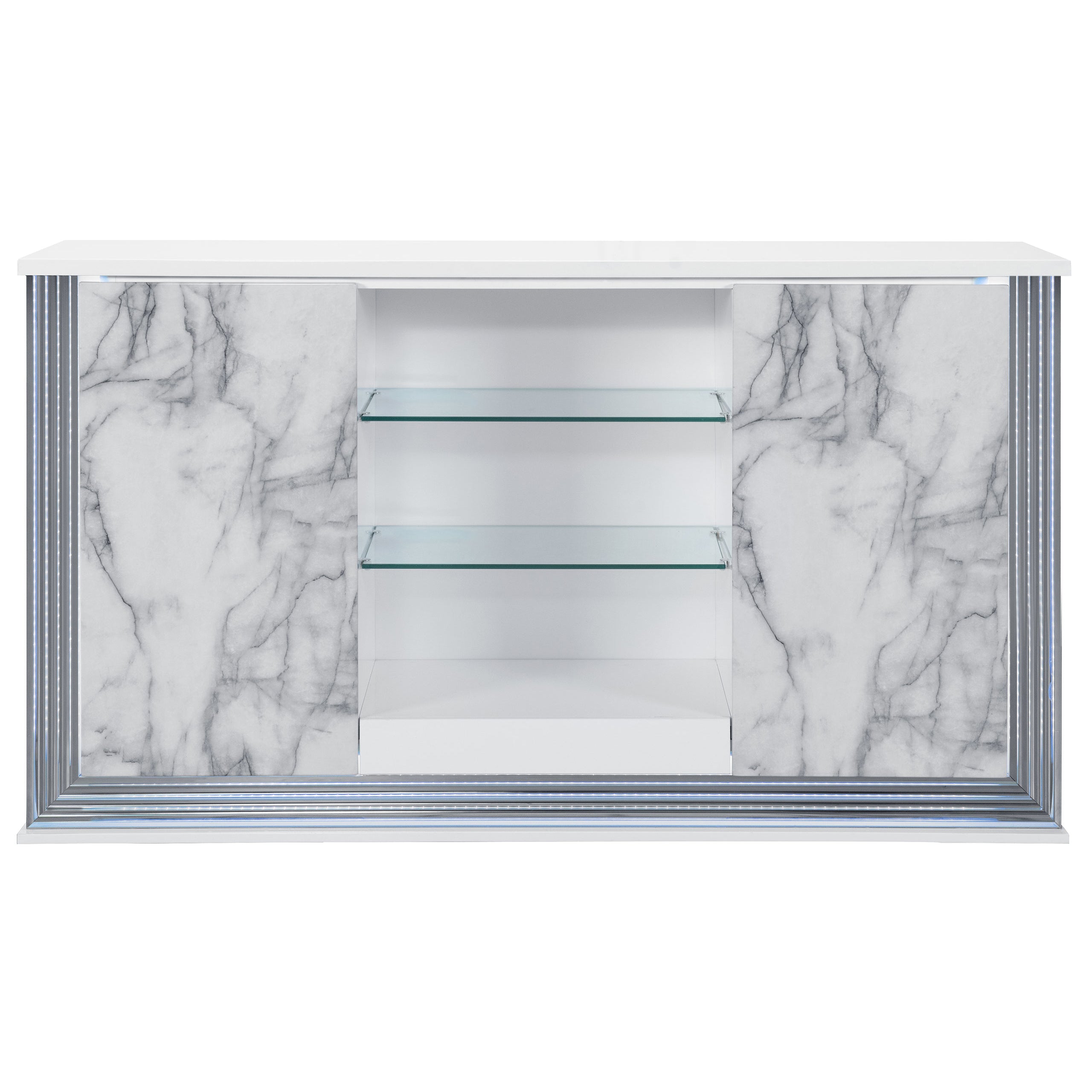 Moon White Marble Buffet | Outdoor Patio Furniture