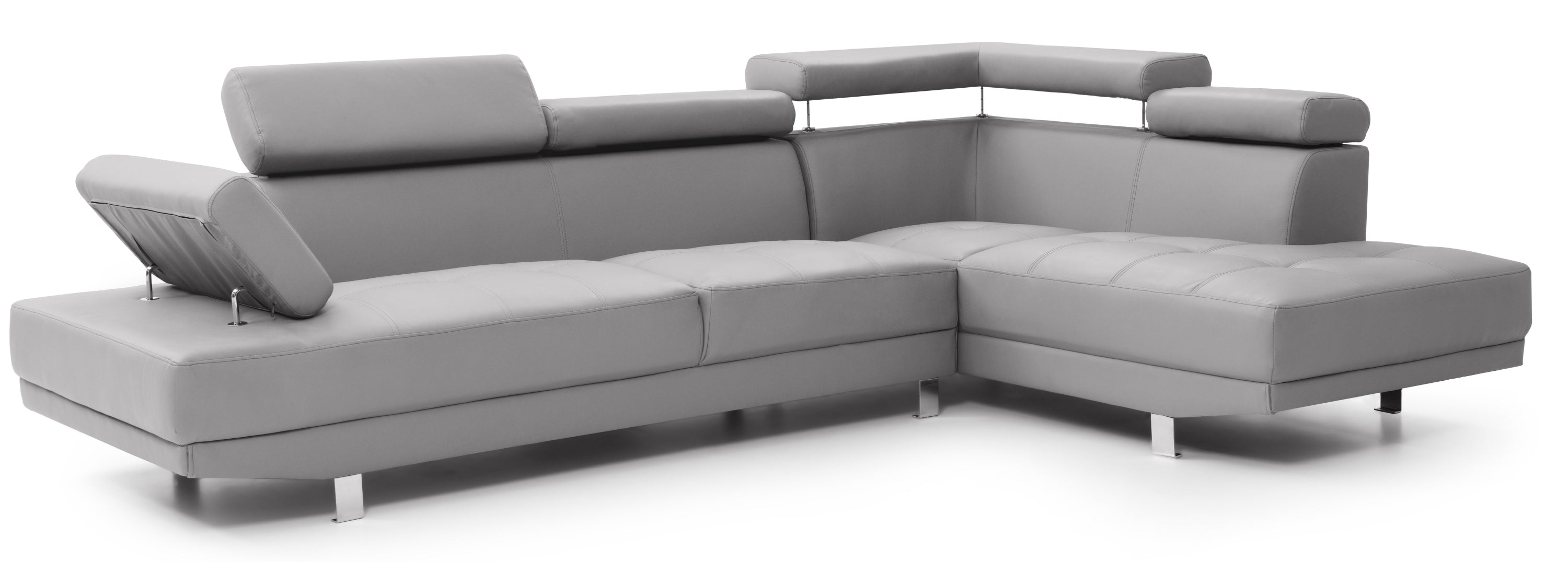Riveredge G452-SC Sectional (Gray, No Ottoman)
