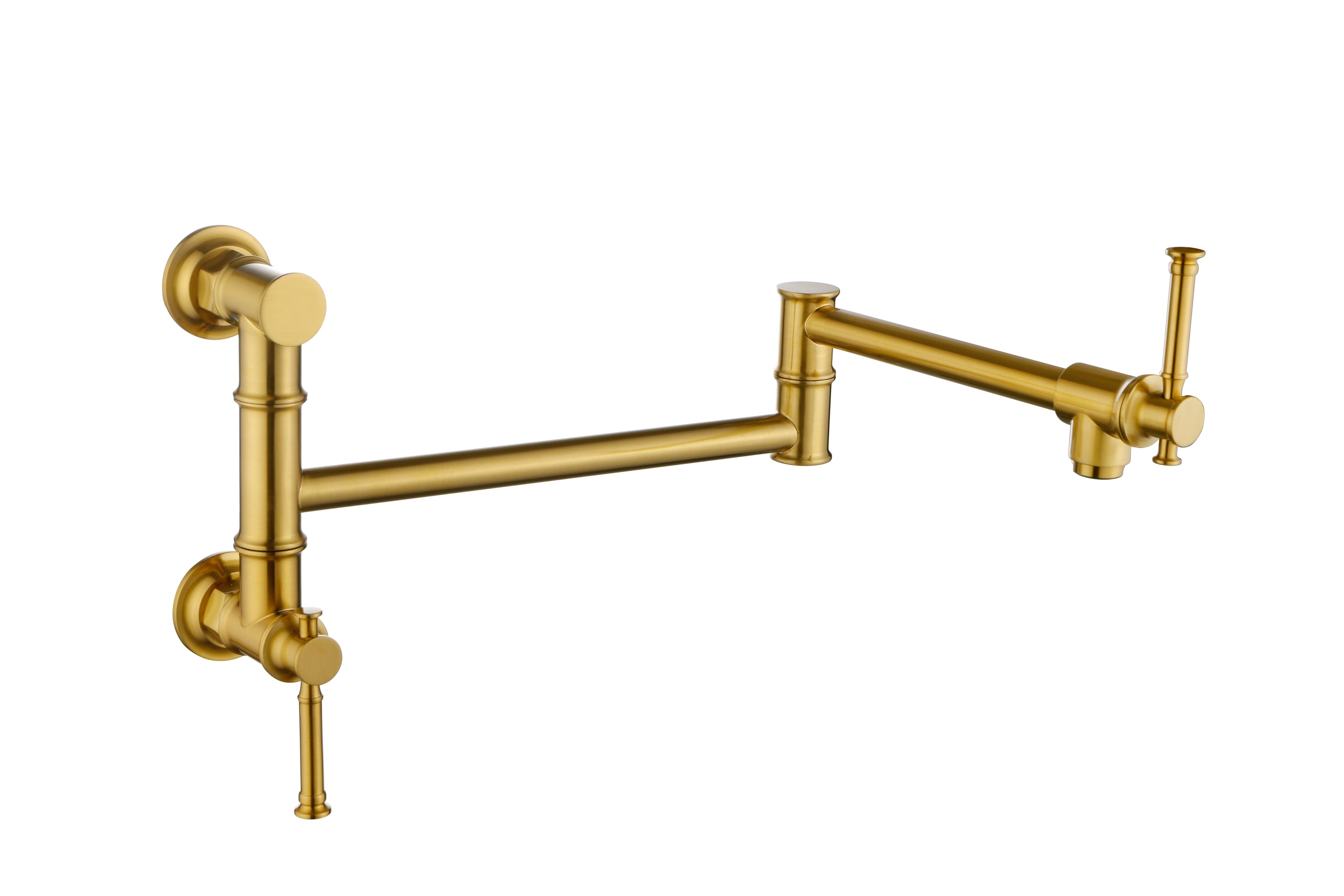 Modern Brass Pot Filler Faucet: Wall Mount