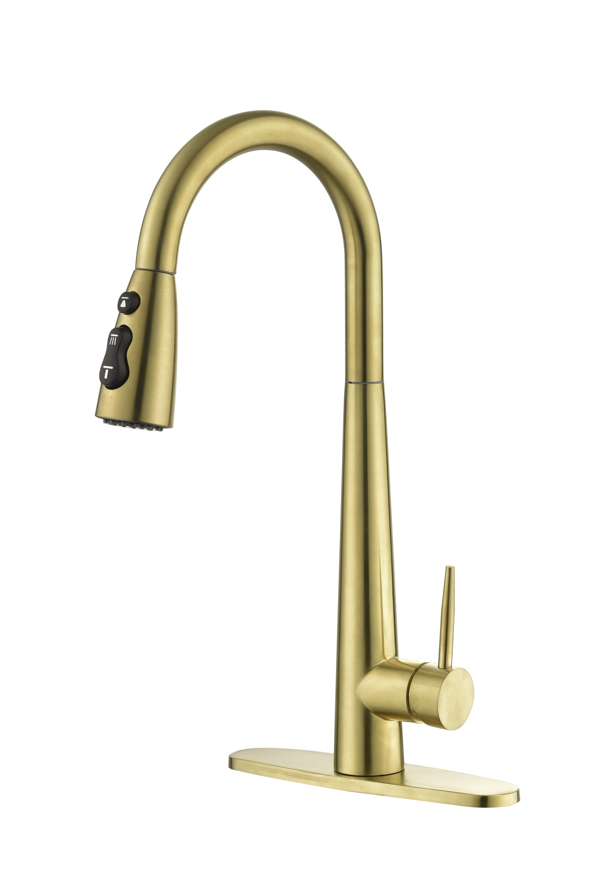 Gold Kitchen Faucet: Pull-Down Sprayer, Fingerprint Resistant