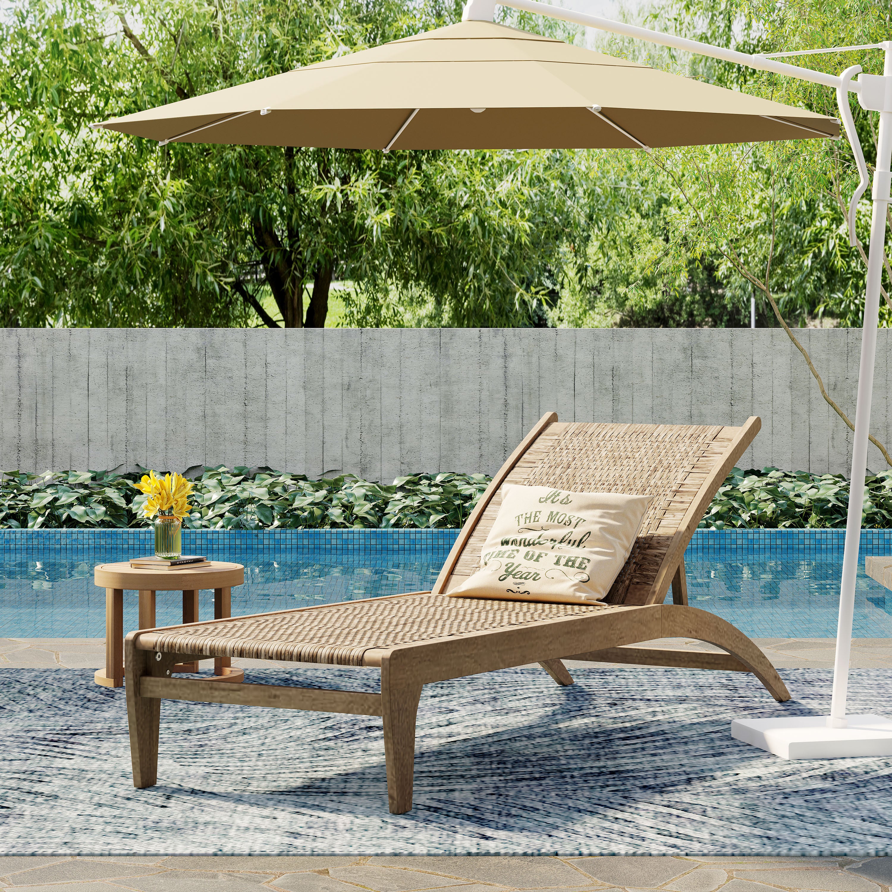 Benfield Outdoor Chaise Lounge: Weather-Resistant Patio Recliner