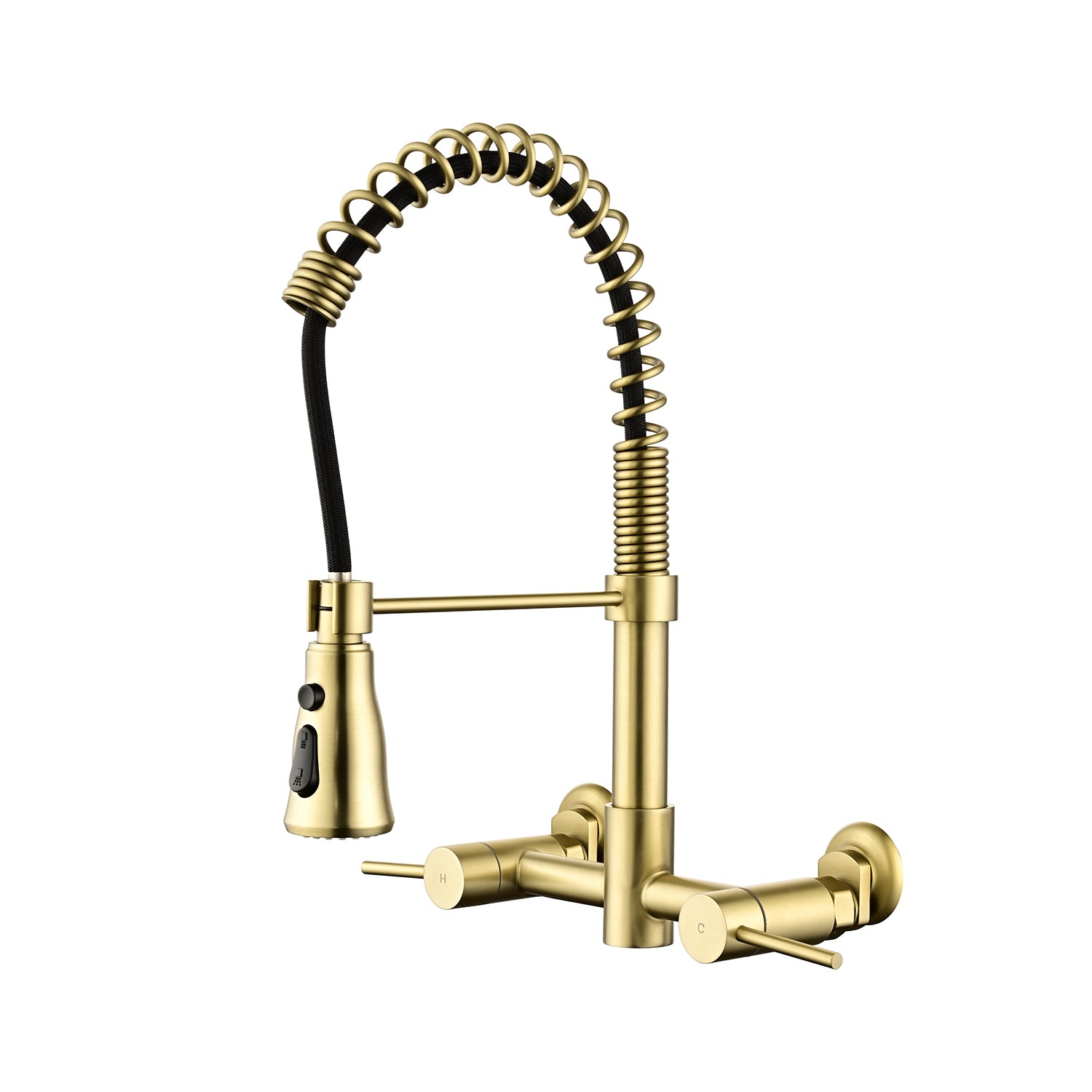 Wall-Mounted Bridge Kitchen Faucet: 3 Functions