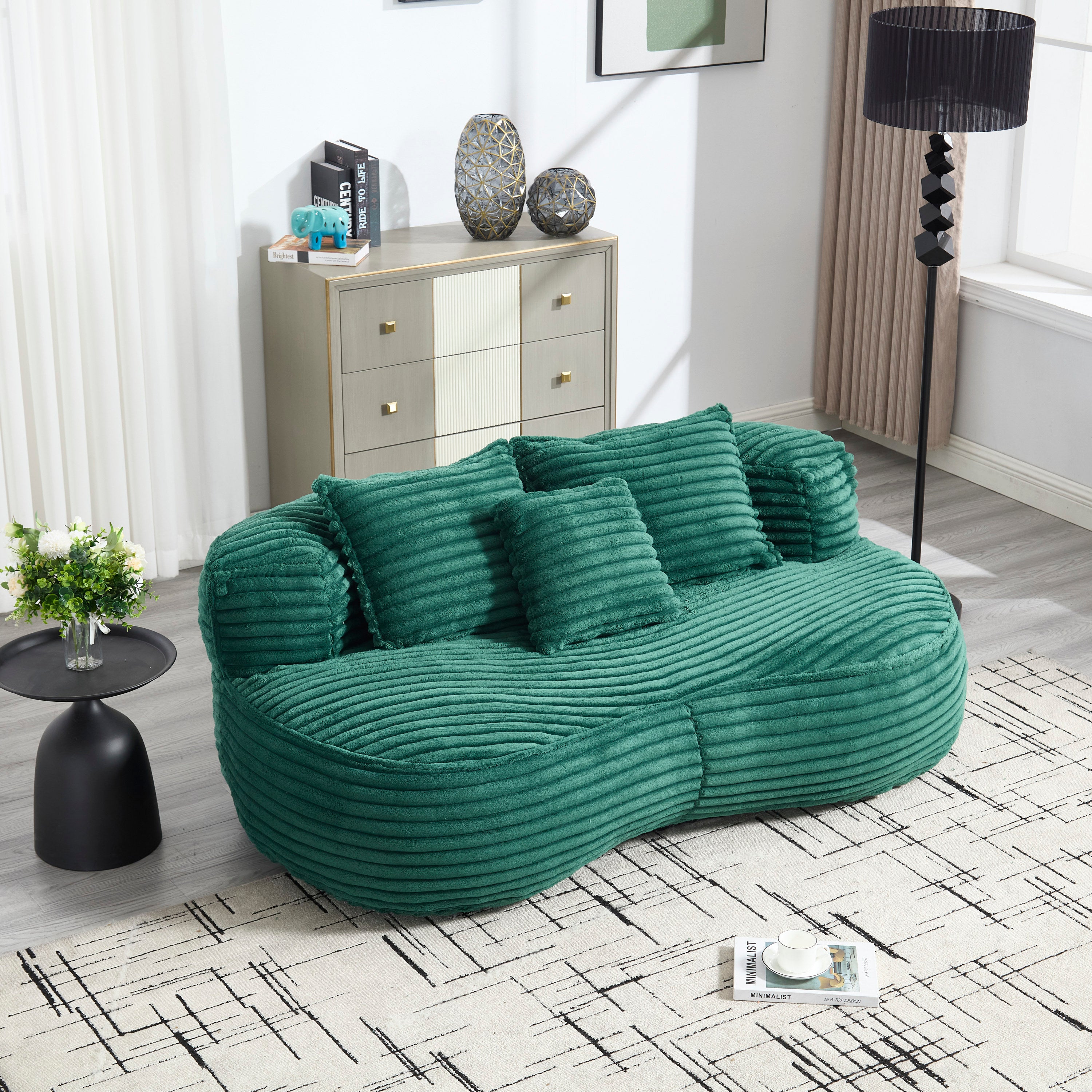 Emerald Bean Bag Chair: Durable & Comfortable
