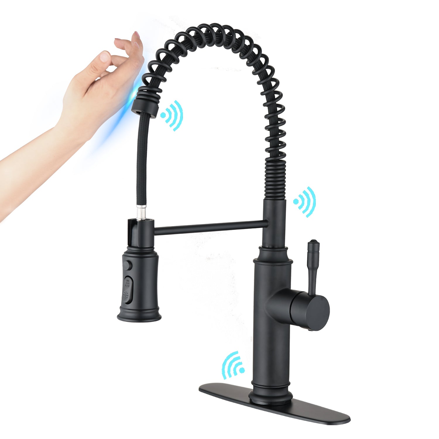 Pull-Down Kitchen Faucet: Touchless Sprayer