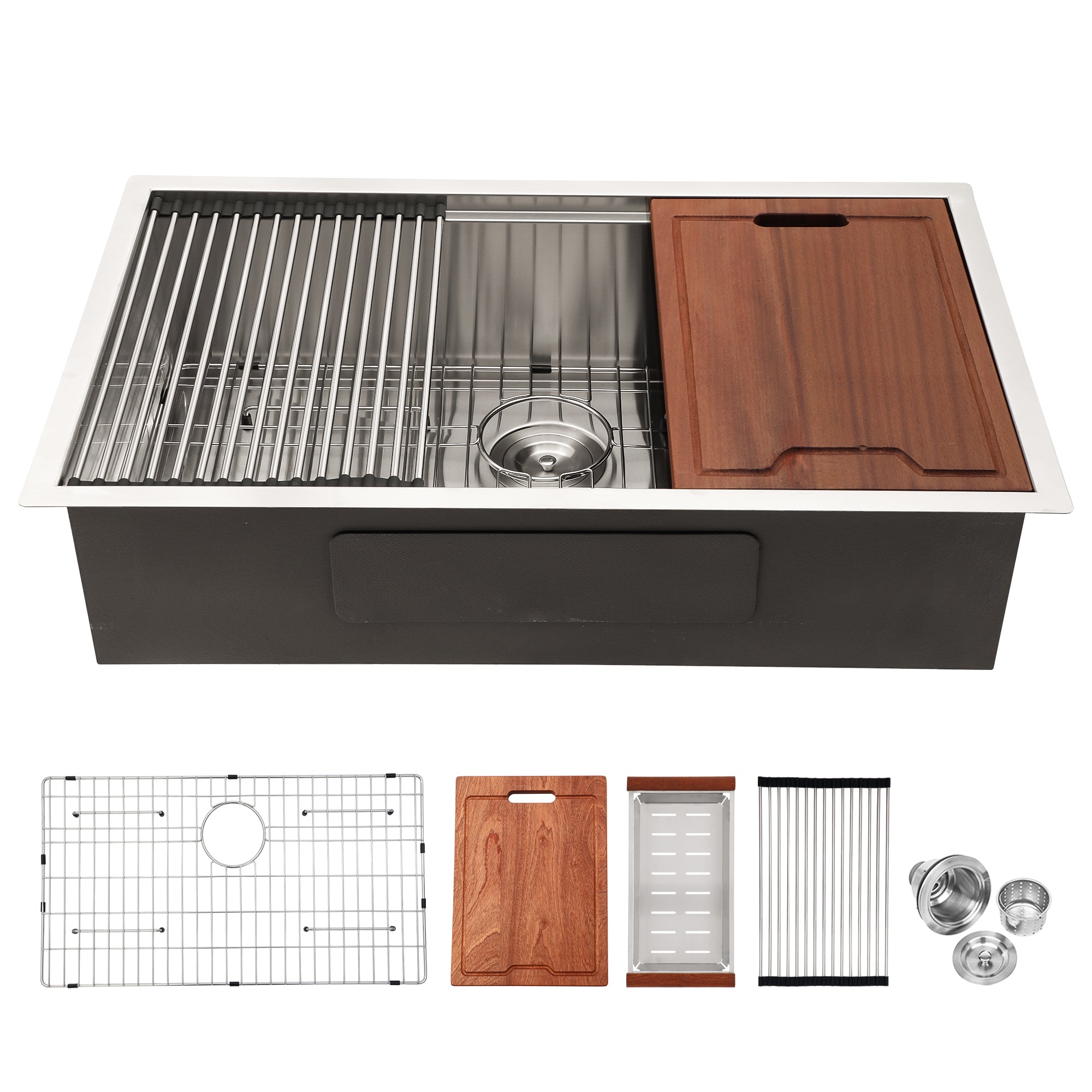 30"x19" Undermount Kitchen Sink - Stainless Steel
