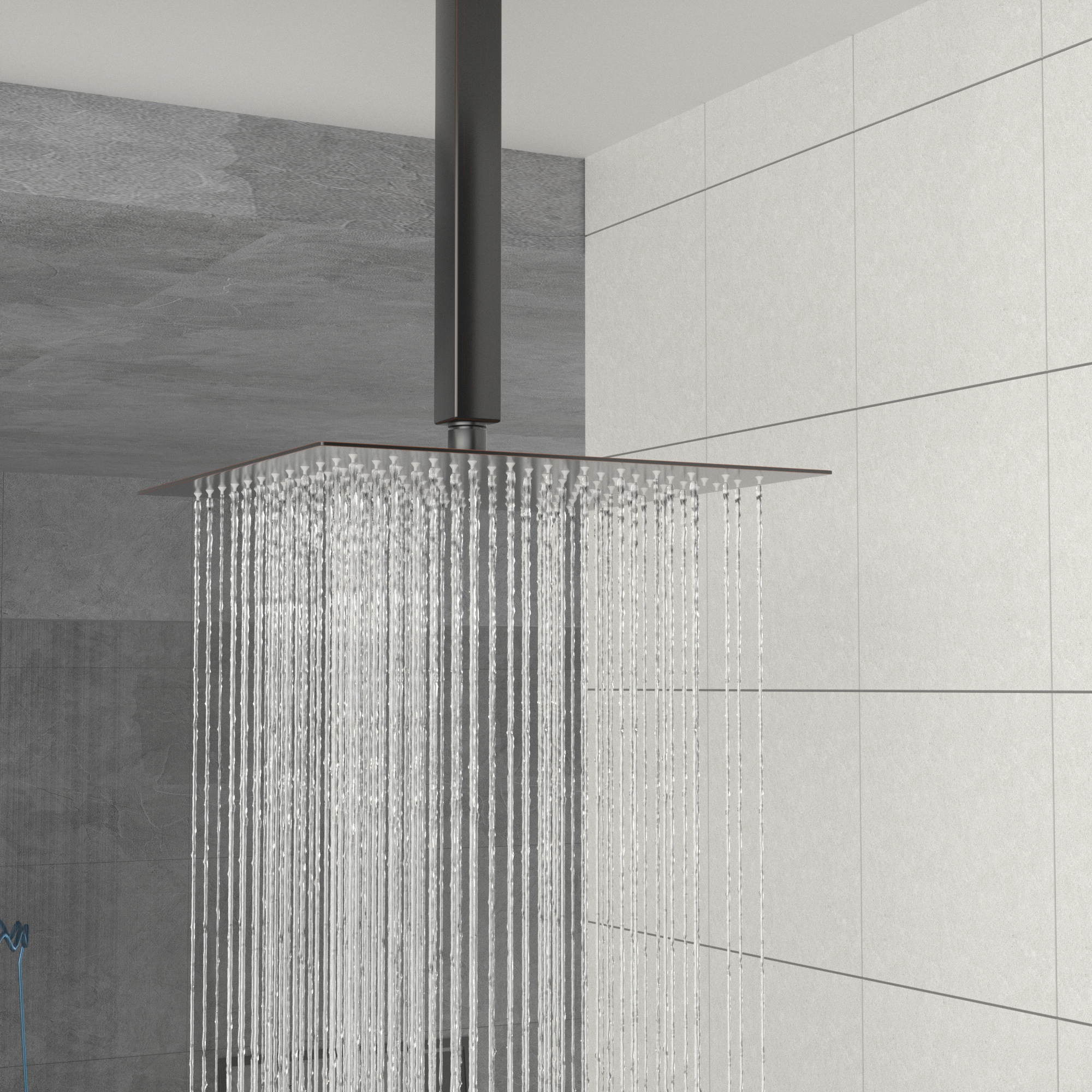 12" Oil Rubbed Bronze Square Rain Shower Head