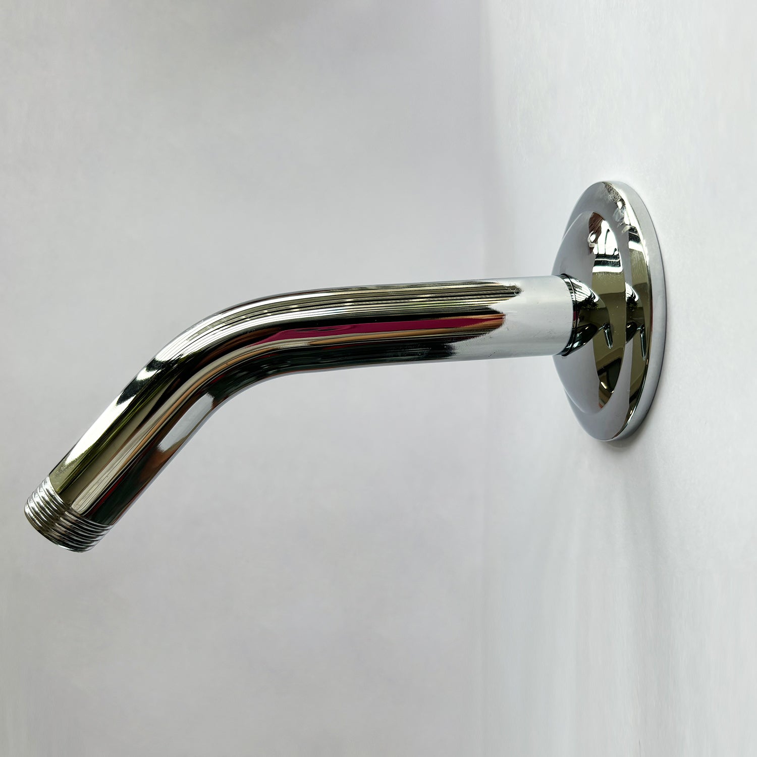 Rain Shower Arm: 1/2" NPT, Wall Mount, Flange
