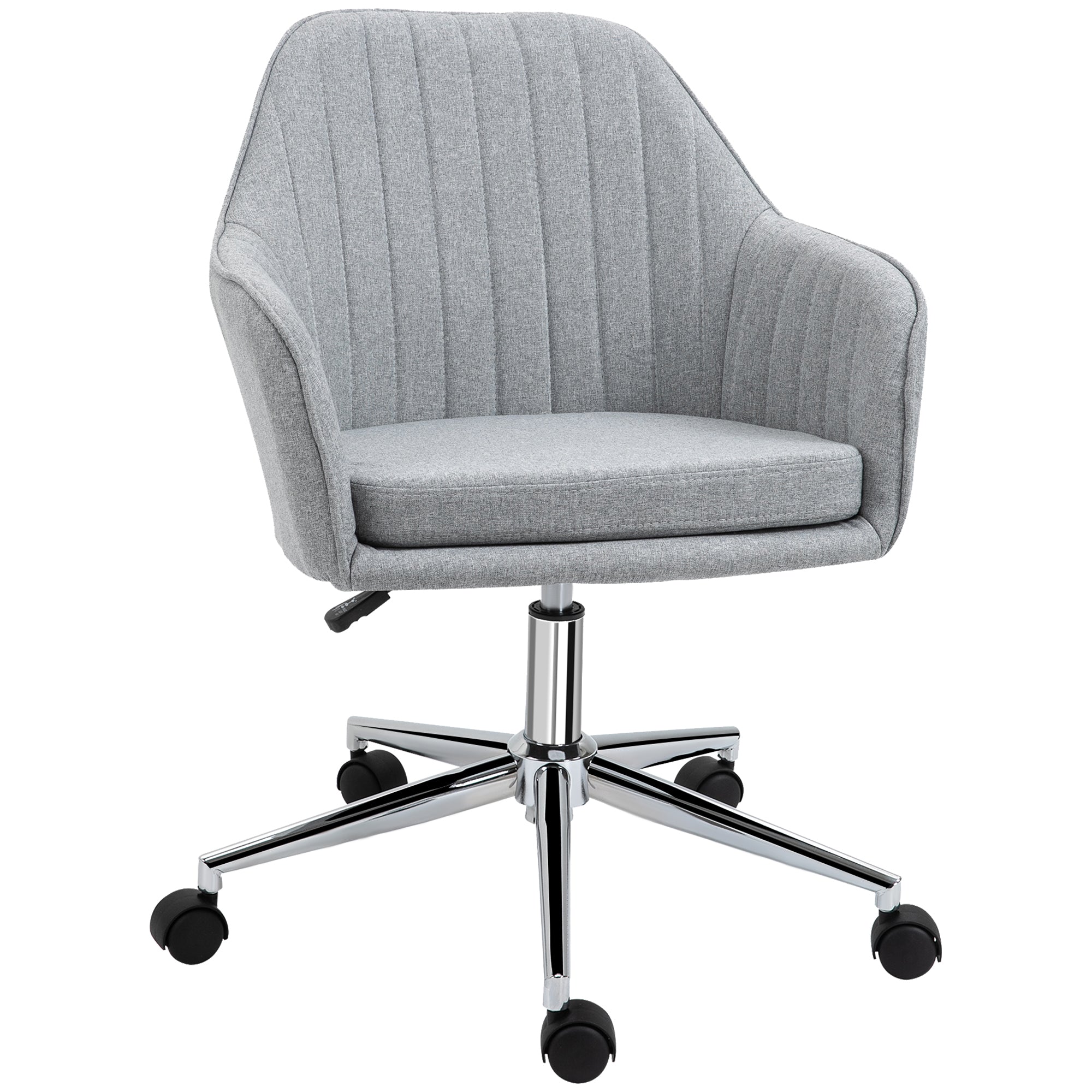Gray Task Chair, Fabric Home Office Desk Chair