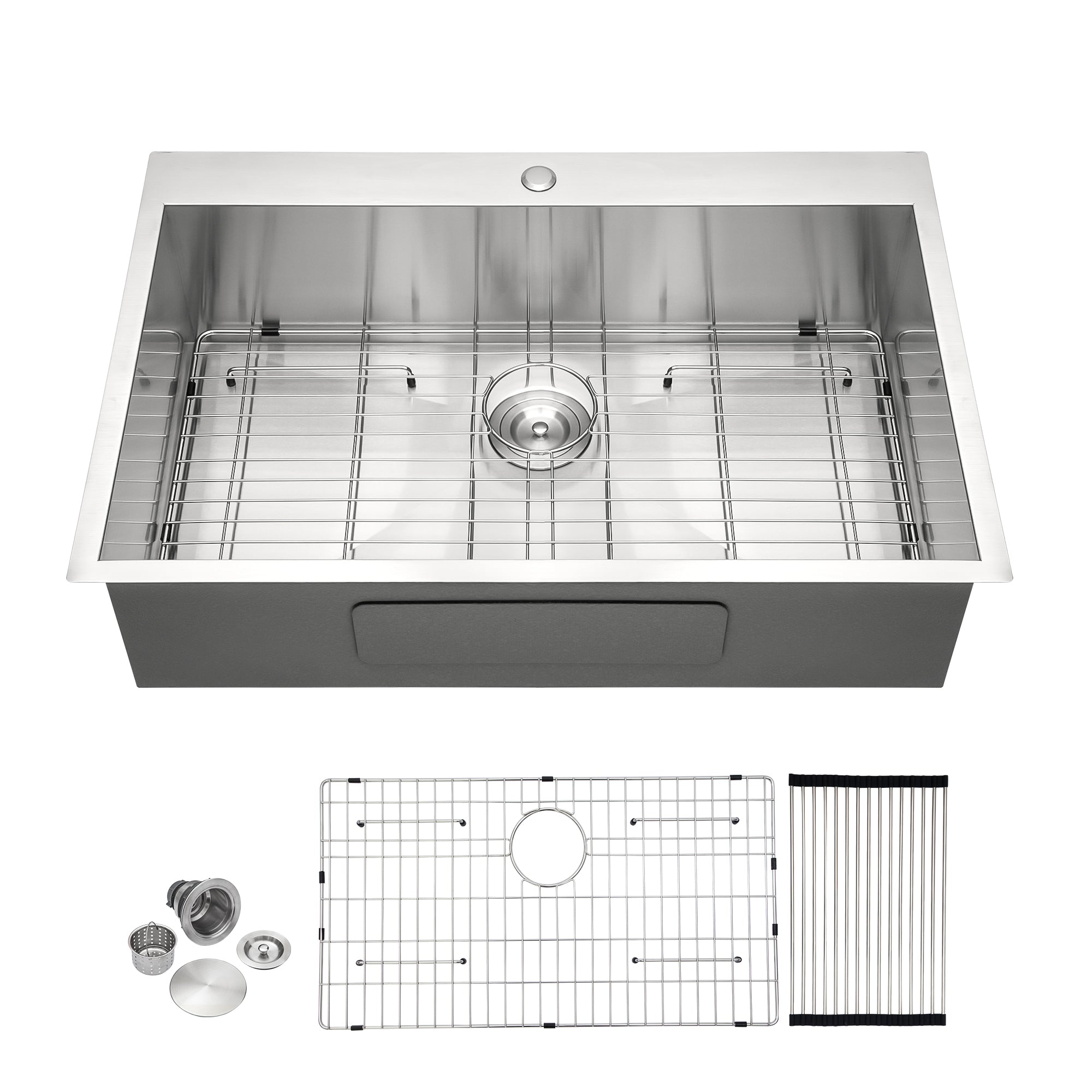 33x22" Stainless Steel Kitchen Sink - 18 Gauge
