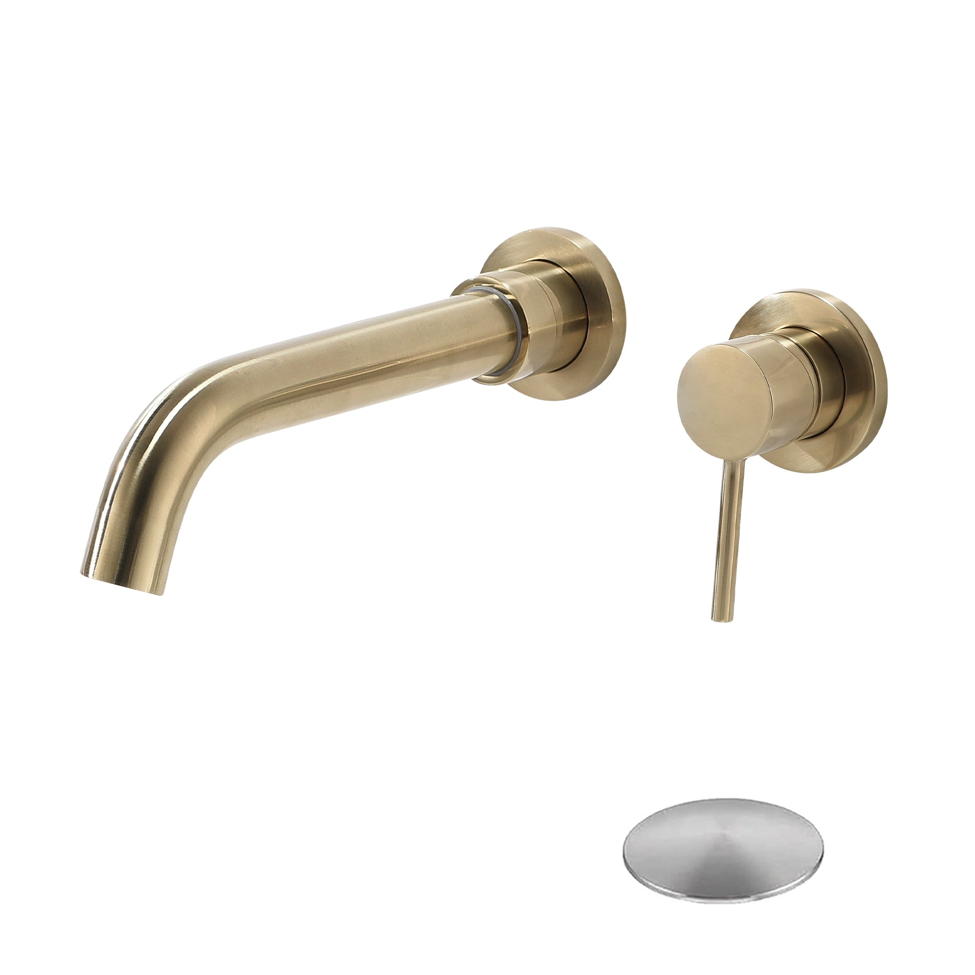 Wall Mount Bathroom Sink Faucet (No Overflow)