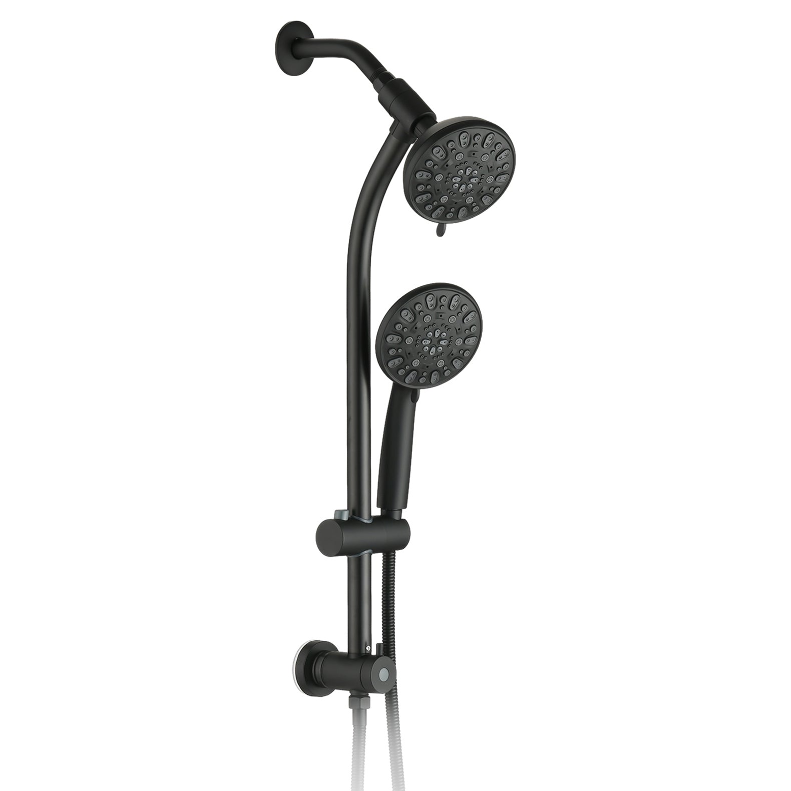 7-Setting Rainfall Shower System: Dual Head, Stainless Steel
