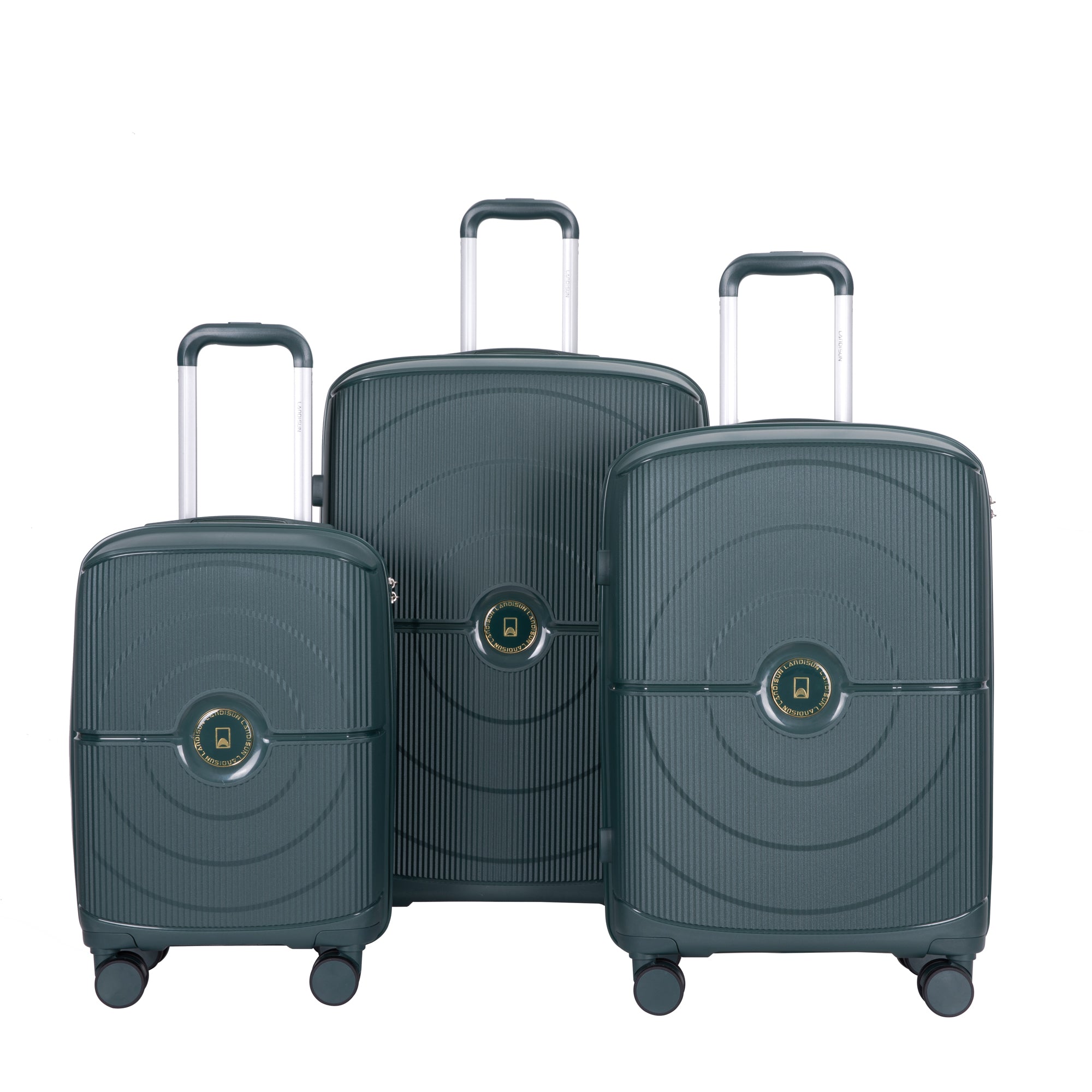Lightweight 3-Piece Hardshell Luggage Set w/TSA Lock