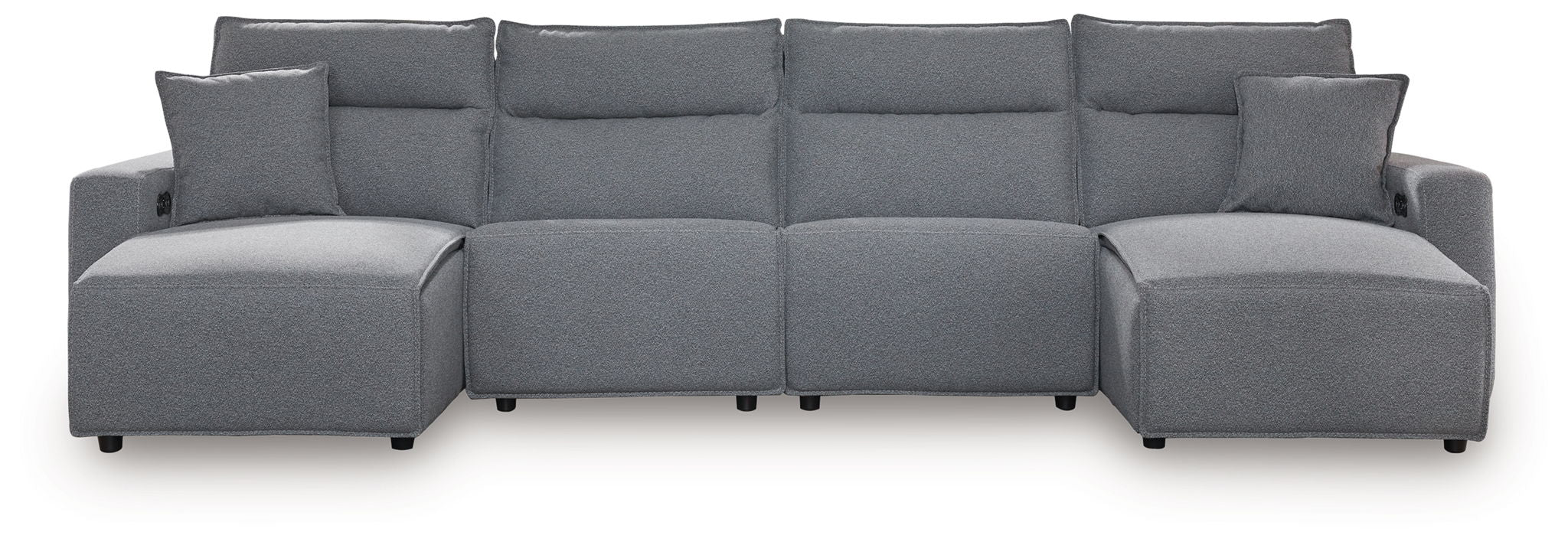 Modmax II - Reclining Sectional - Salt And Pepper