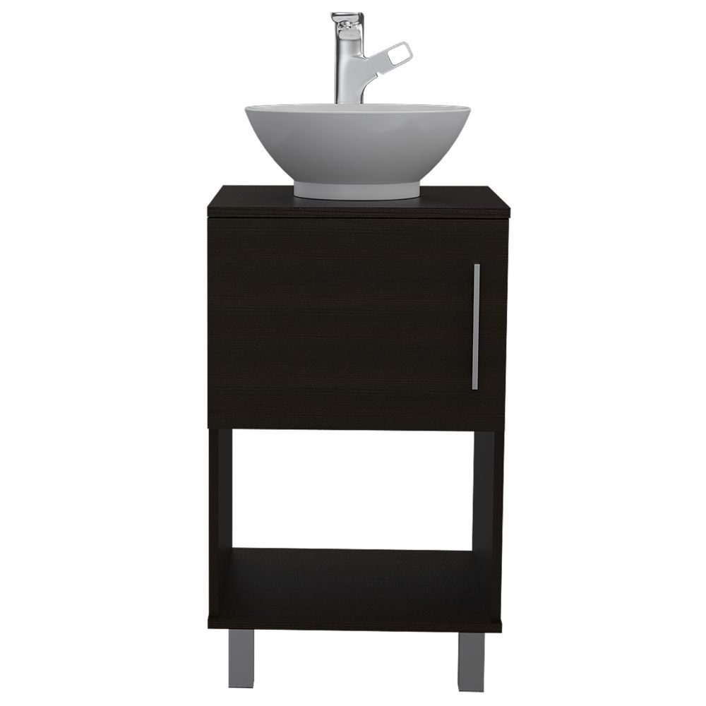 Black Pigmag Vanity: Single Bathroom Sink