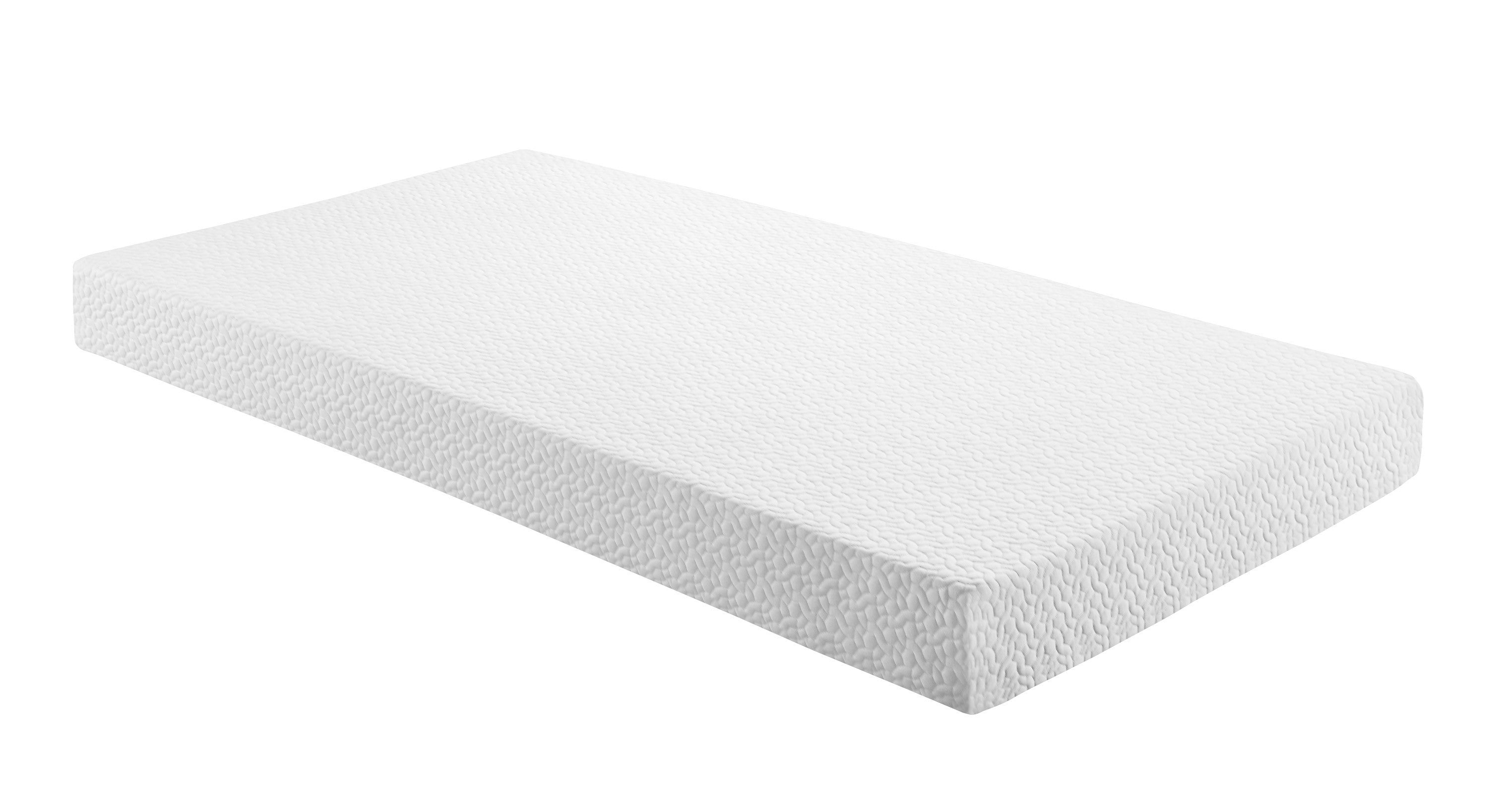 Twin Gel Memory Foam Mattress: Firm White
