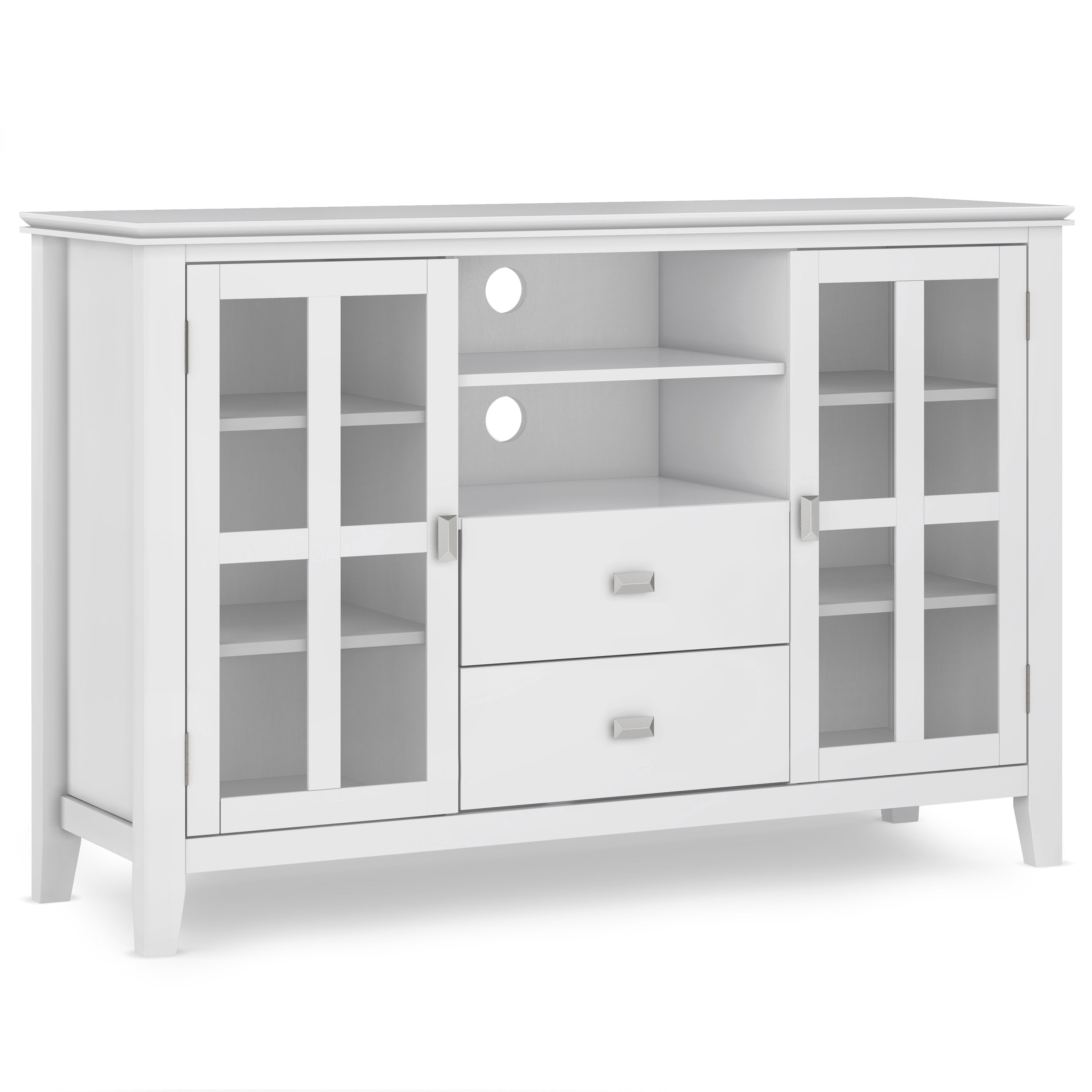 Tall White TV Stand | Artisan Media Console