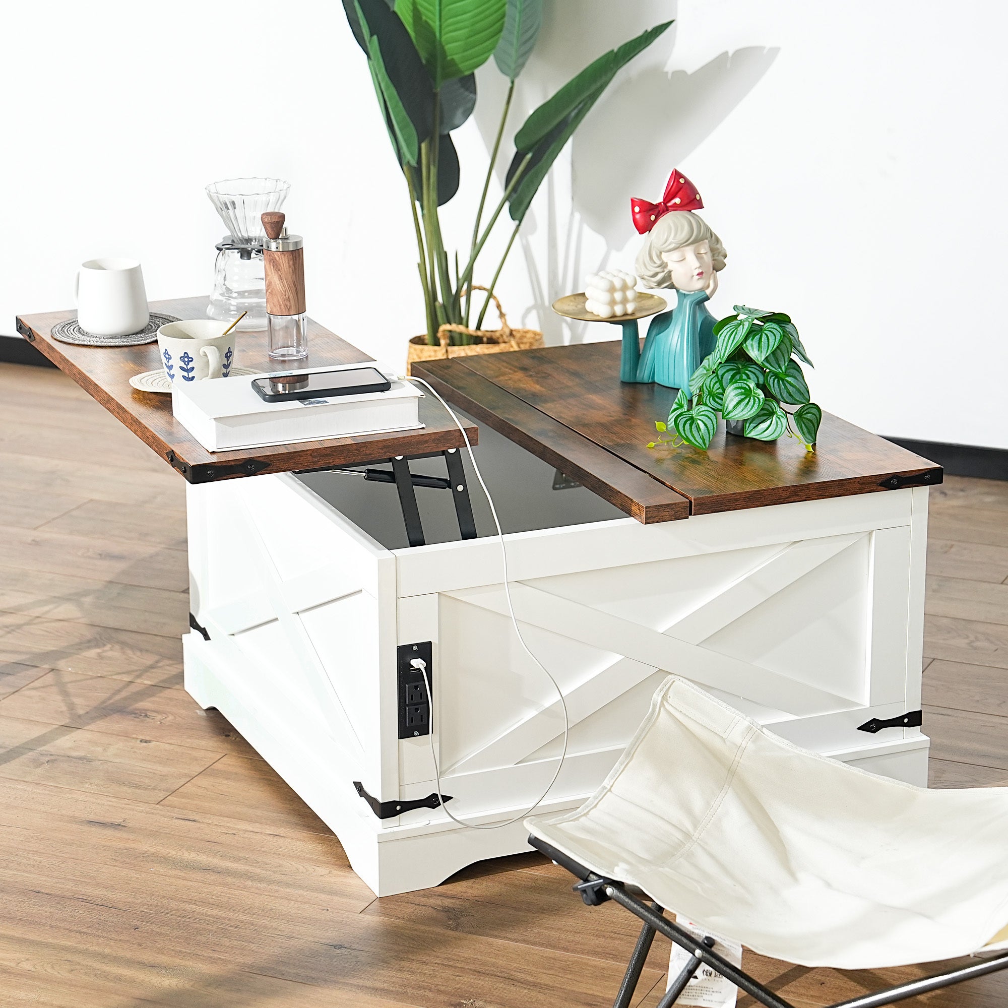 Modern Lift-Top Coffee Table | Dining & Living Room Table