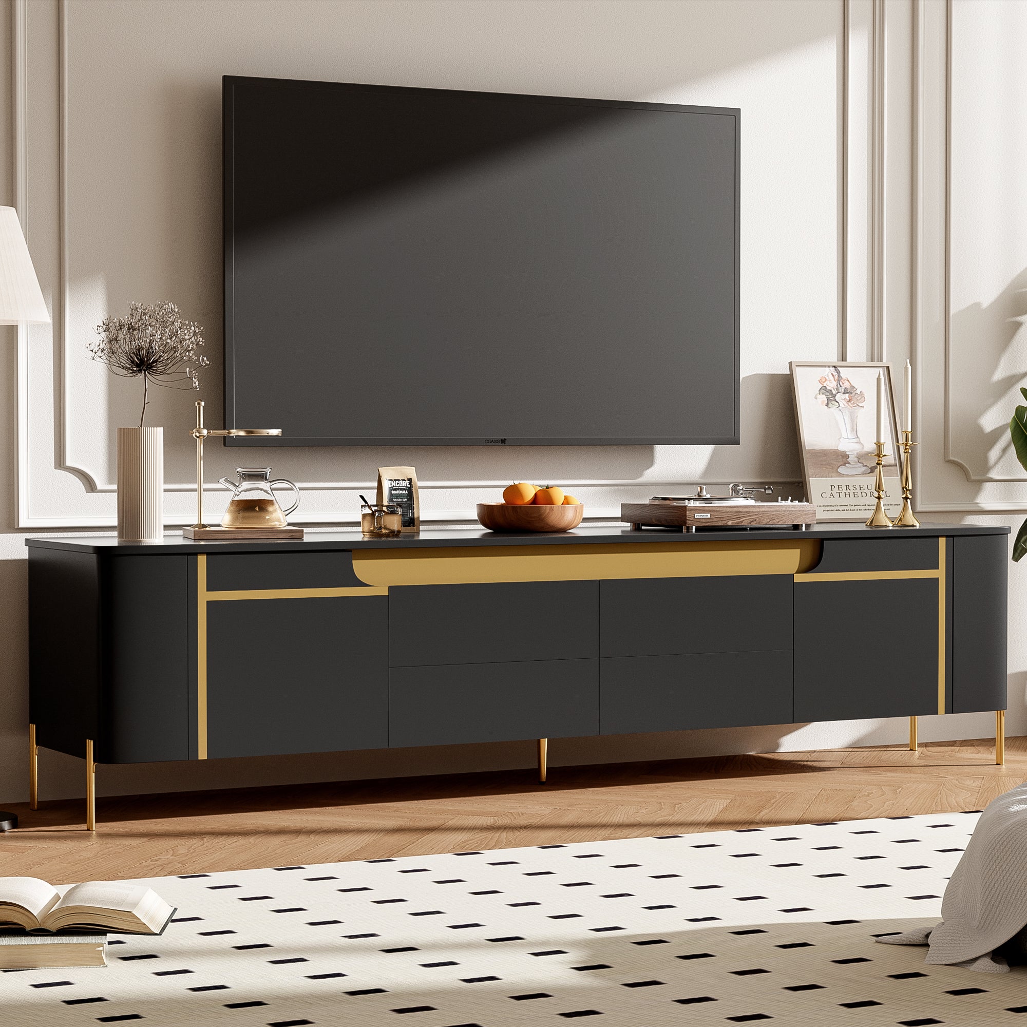 75" TV Stand | 80" TV Console w/ Drawers & Cabinets